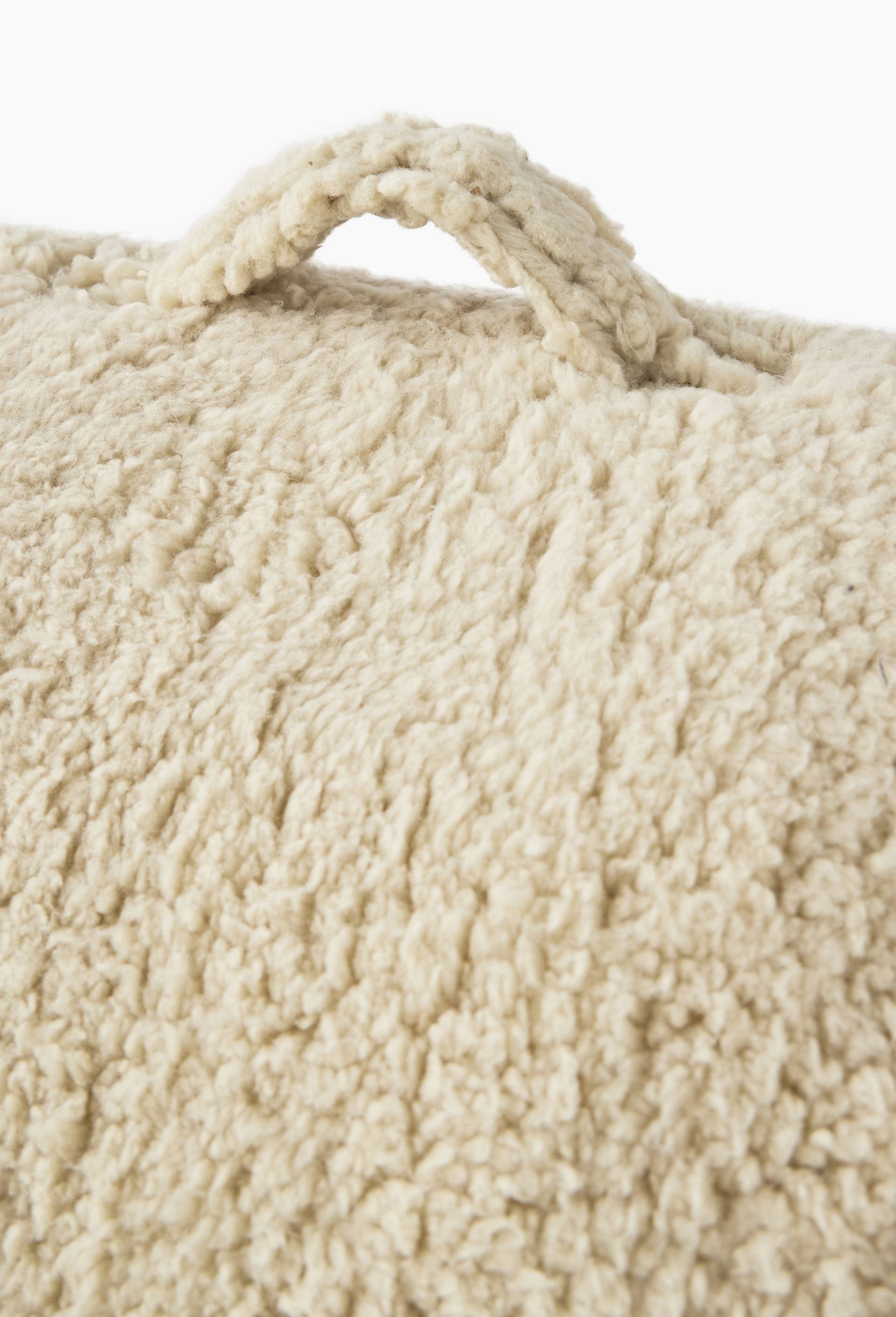 Maison pour chat effet sherpa, 42x42x37cm, en polyester, Ecru, large image number 1.0