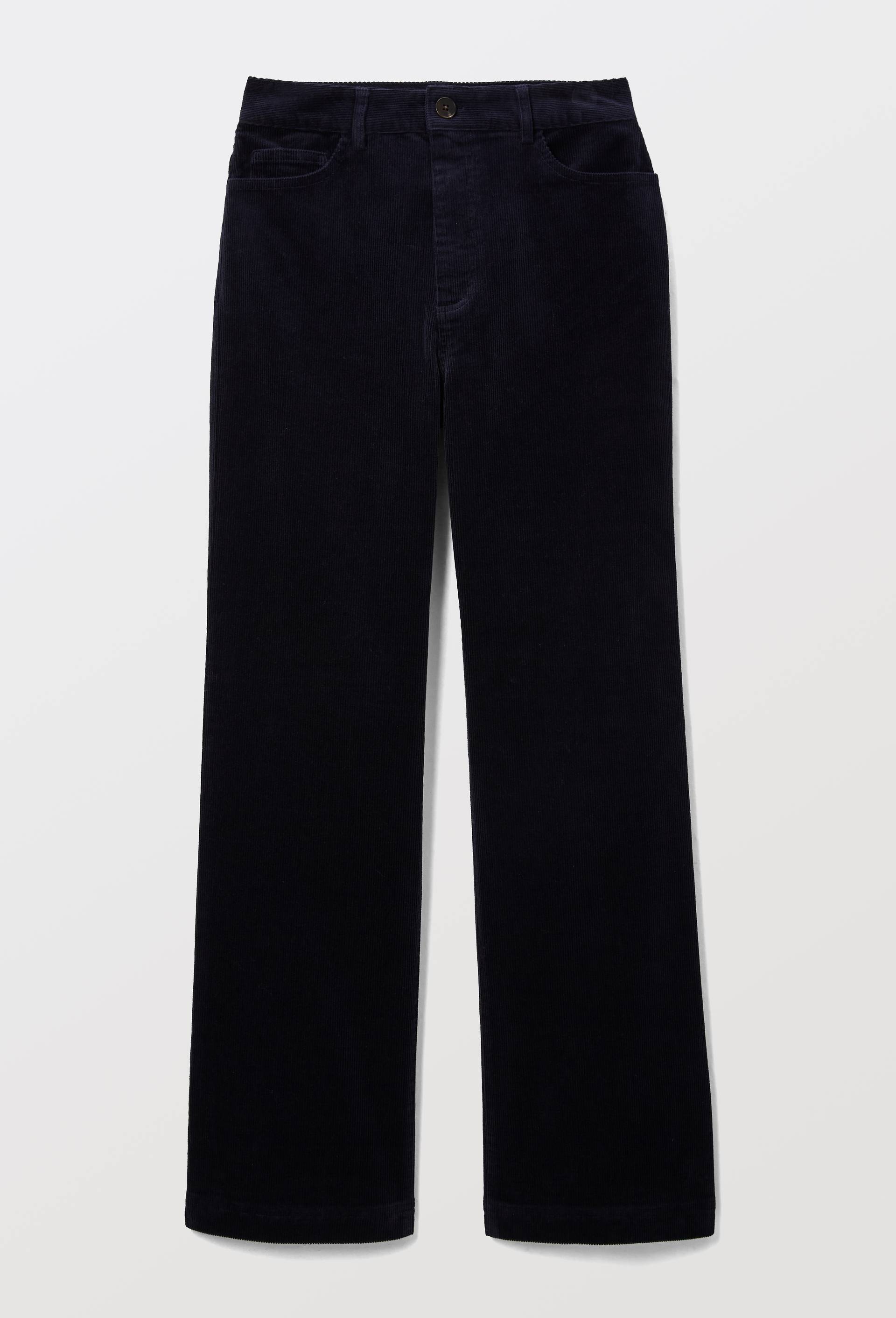 Pantalon large en velours, Bleu fonc&eacute;, large image number 2.0