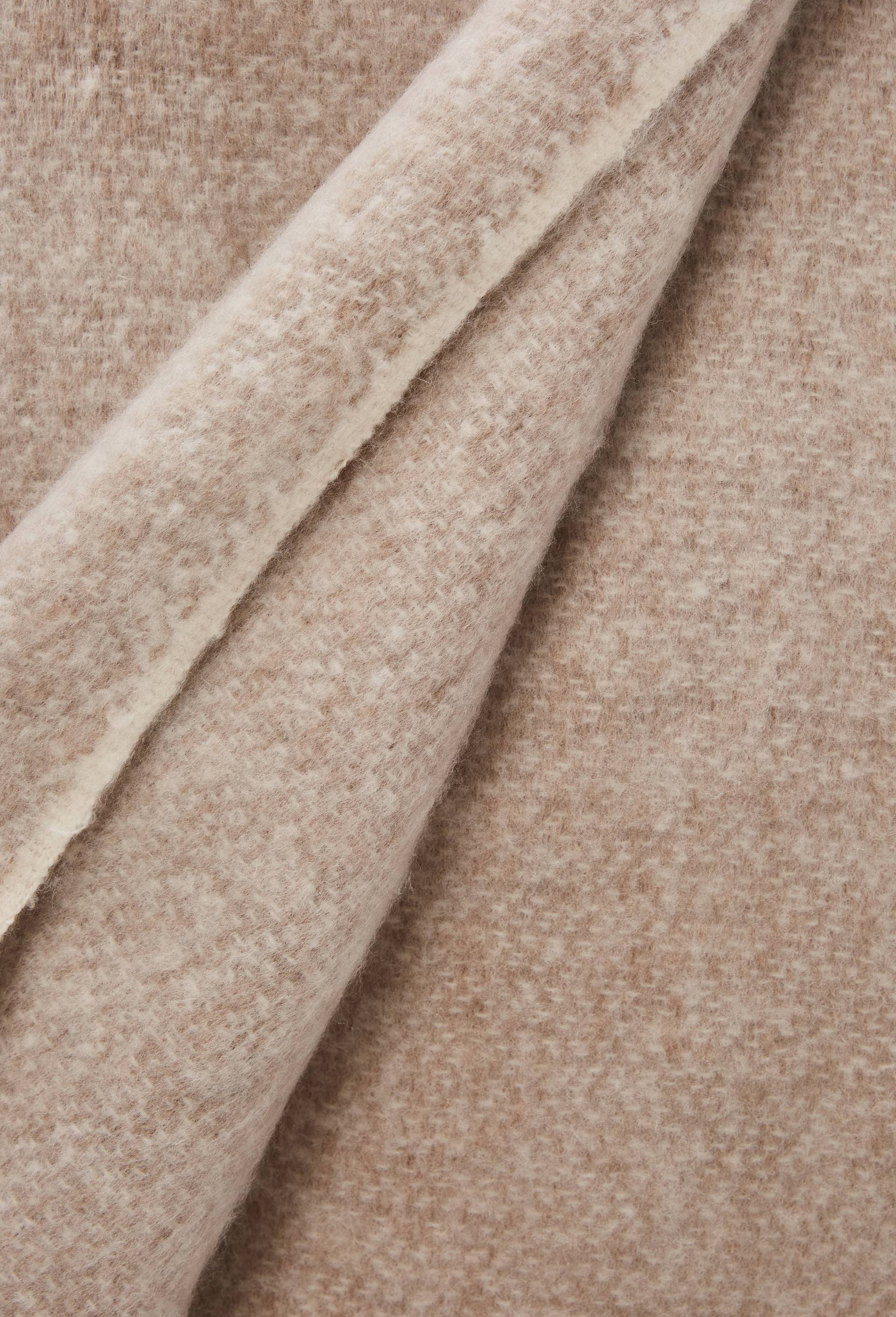 Echarpe chaude unie, mati&egrave;re recycl&eacute;e, Beige, large image number 1