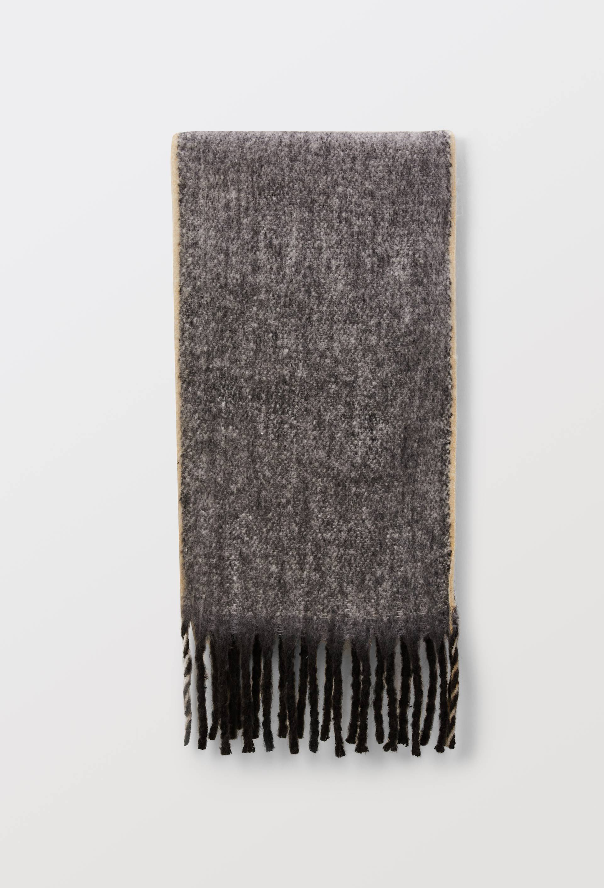 Echarpe chaude unie, mati&egrave;re recycl&eacute;e, Gris, swatch image