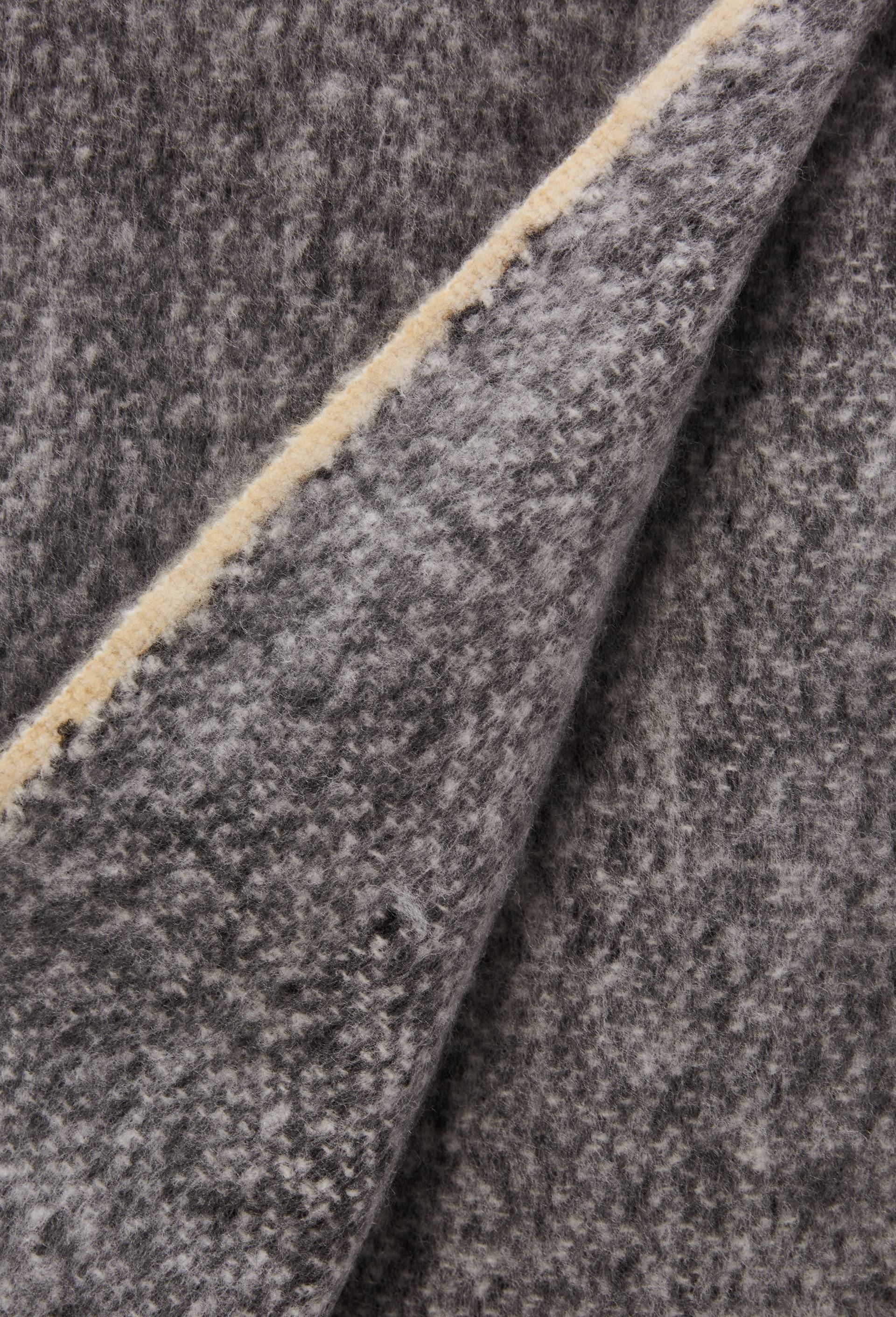 Echarpe chaude unie, mati&egrave;re recycl&eacute;e, Gris, large image number 1.0