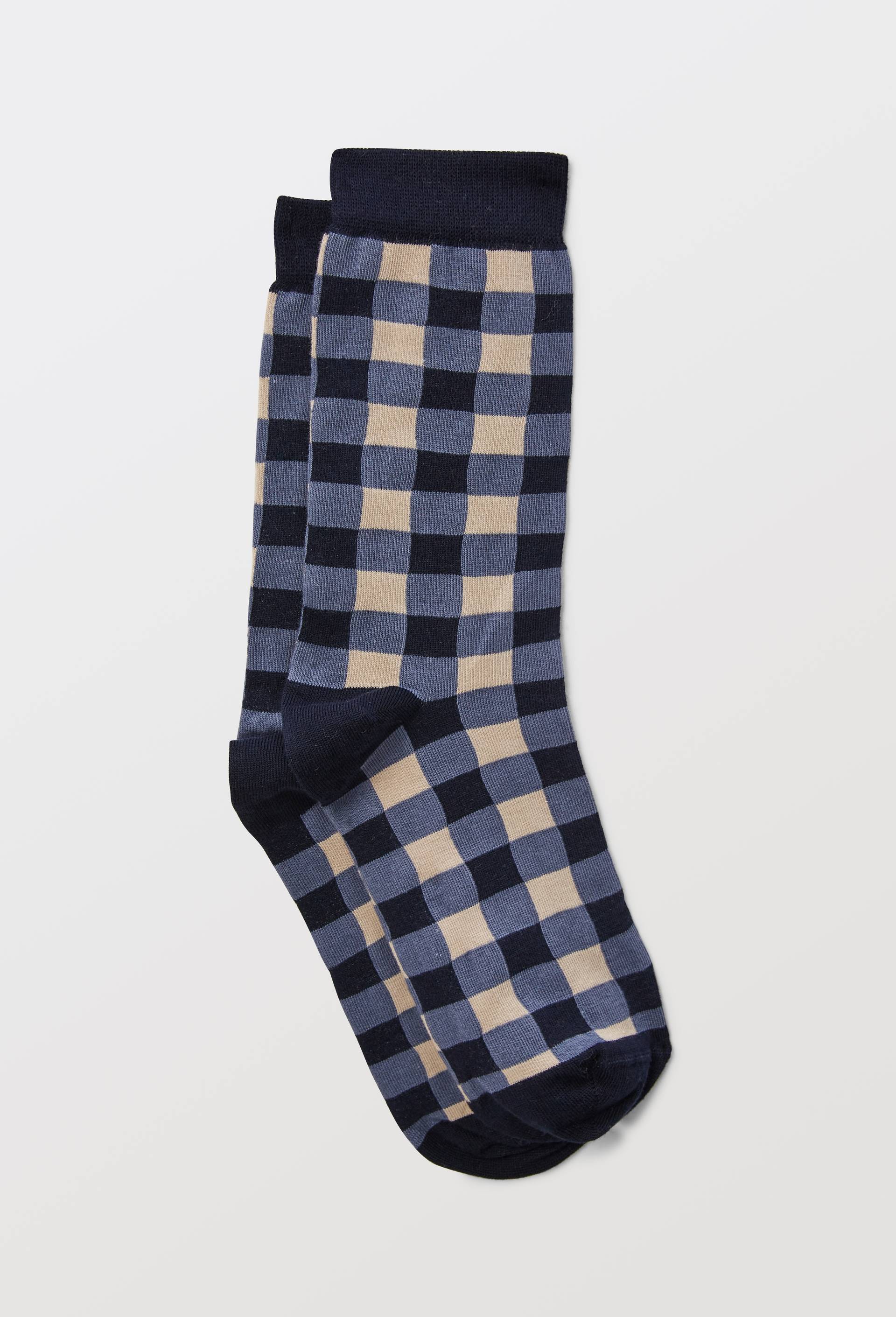 Paire de chaussettes avec motifs en coton Premium, Bleu fonc&eacute;, large image number 1
