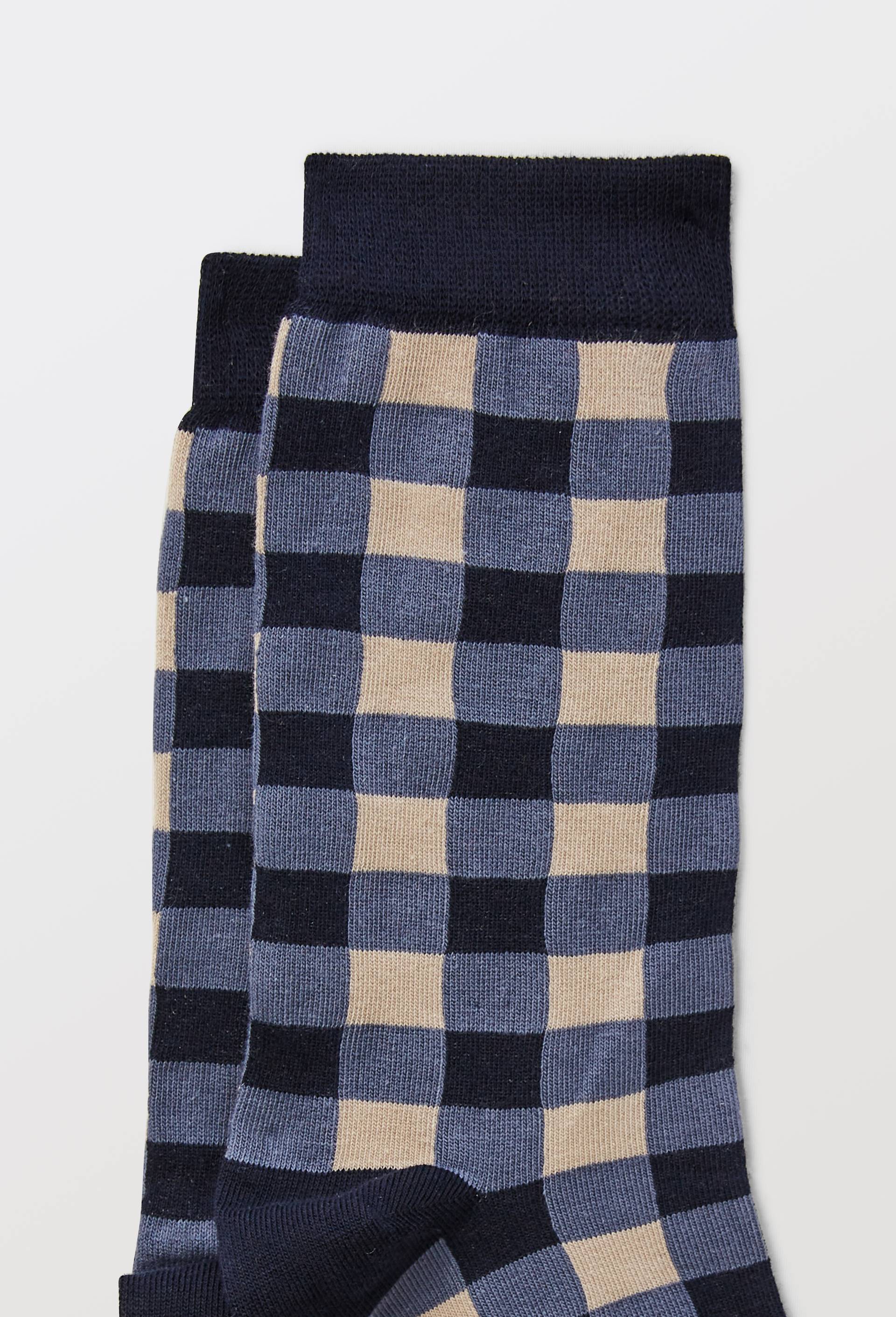 Paire de chaussettes avec motifs en coton Premium, Bleu fonc&eacute;, large image number 2