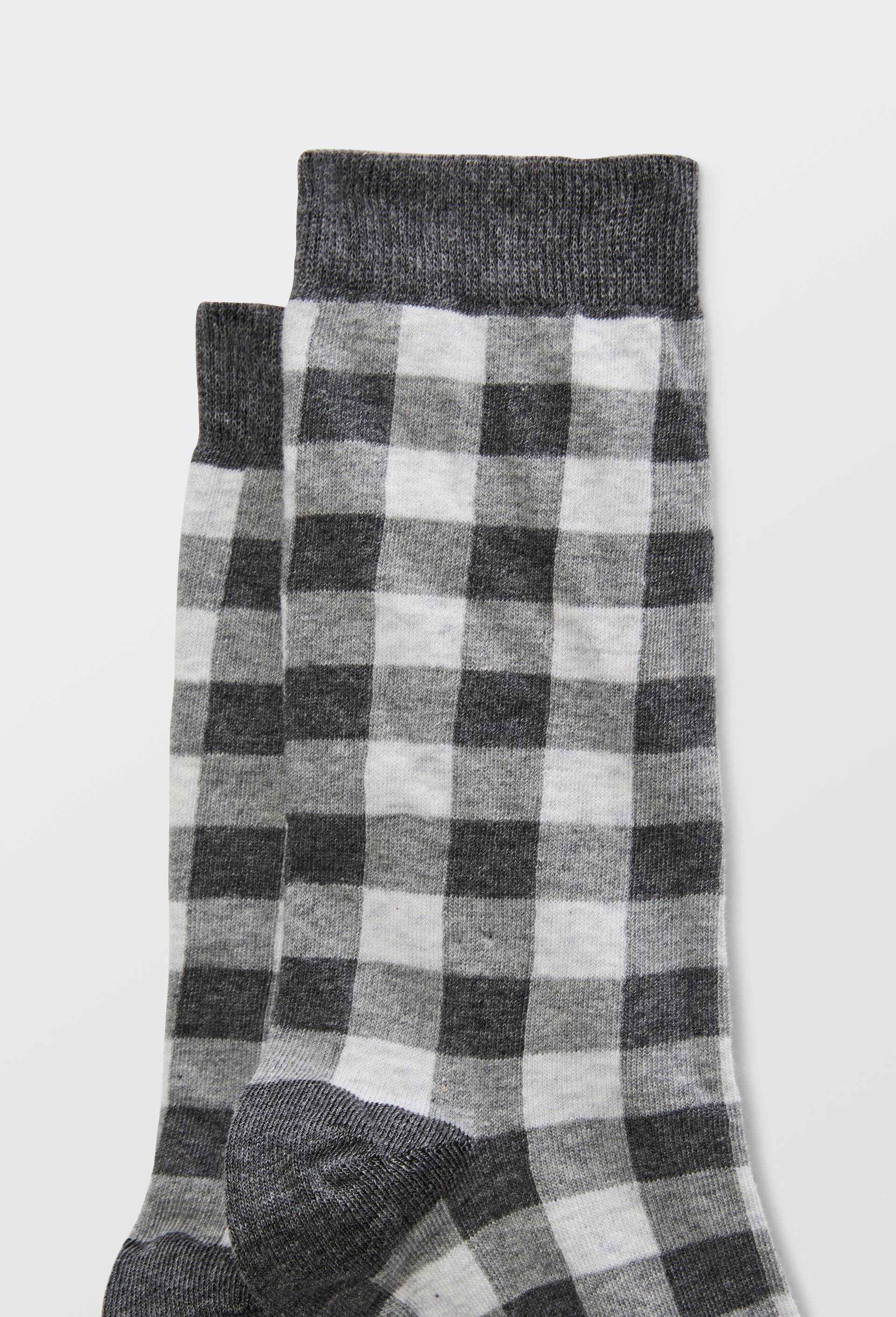Paire de chaussettes avec motifs en coton Premium, Gris, large image number 2.0