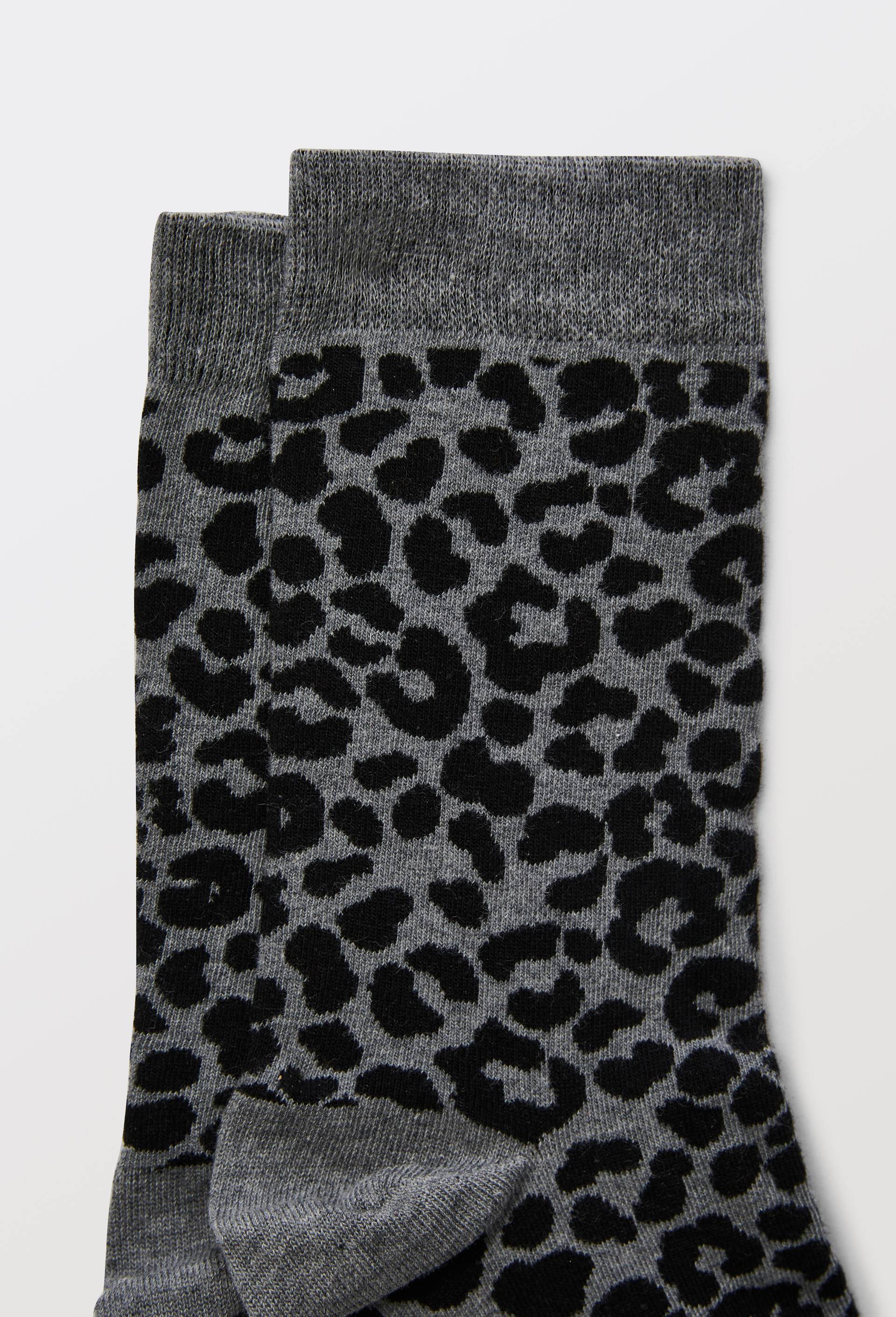 Paire de chaussettes avec motifs en coton Premium, Gris fonc&eacute;, large image number 2