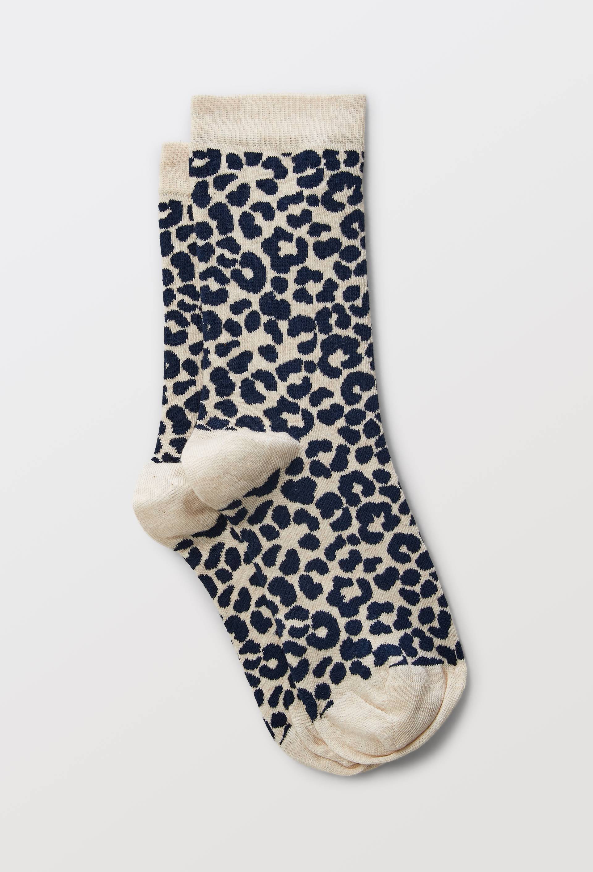 Paire de chaussettes avec motifs en coton Premium, Brun clair, large image number 0.0