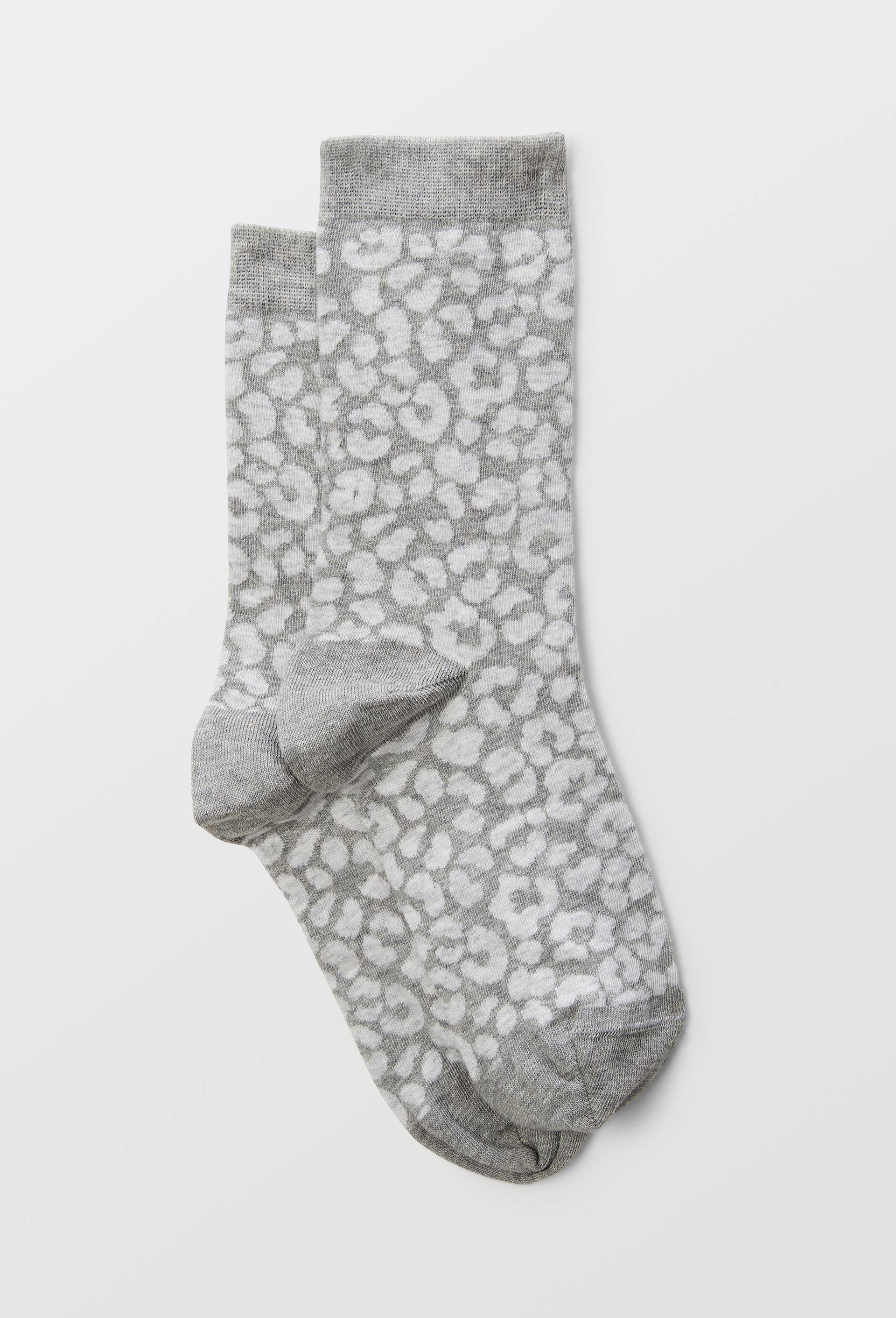Paire de chaussettes avec motifs en coton Premium, Gris, swatch image