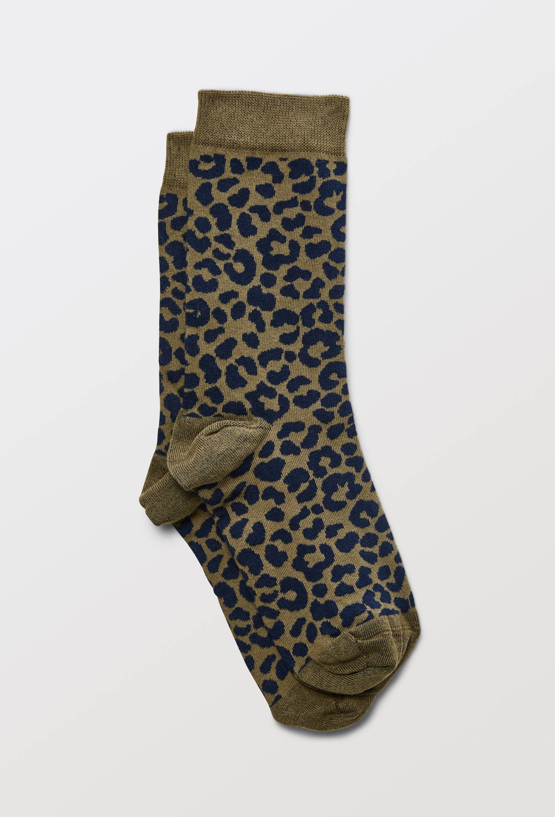 Paire de chaussettes avec motifs en coton Premium, Vert fonc&eacute;, large image number 1