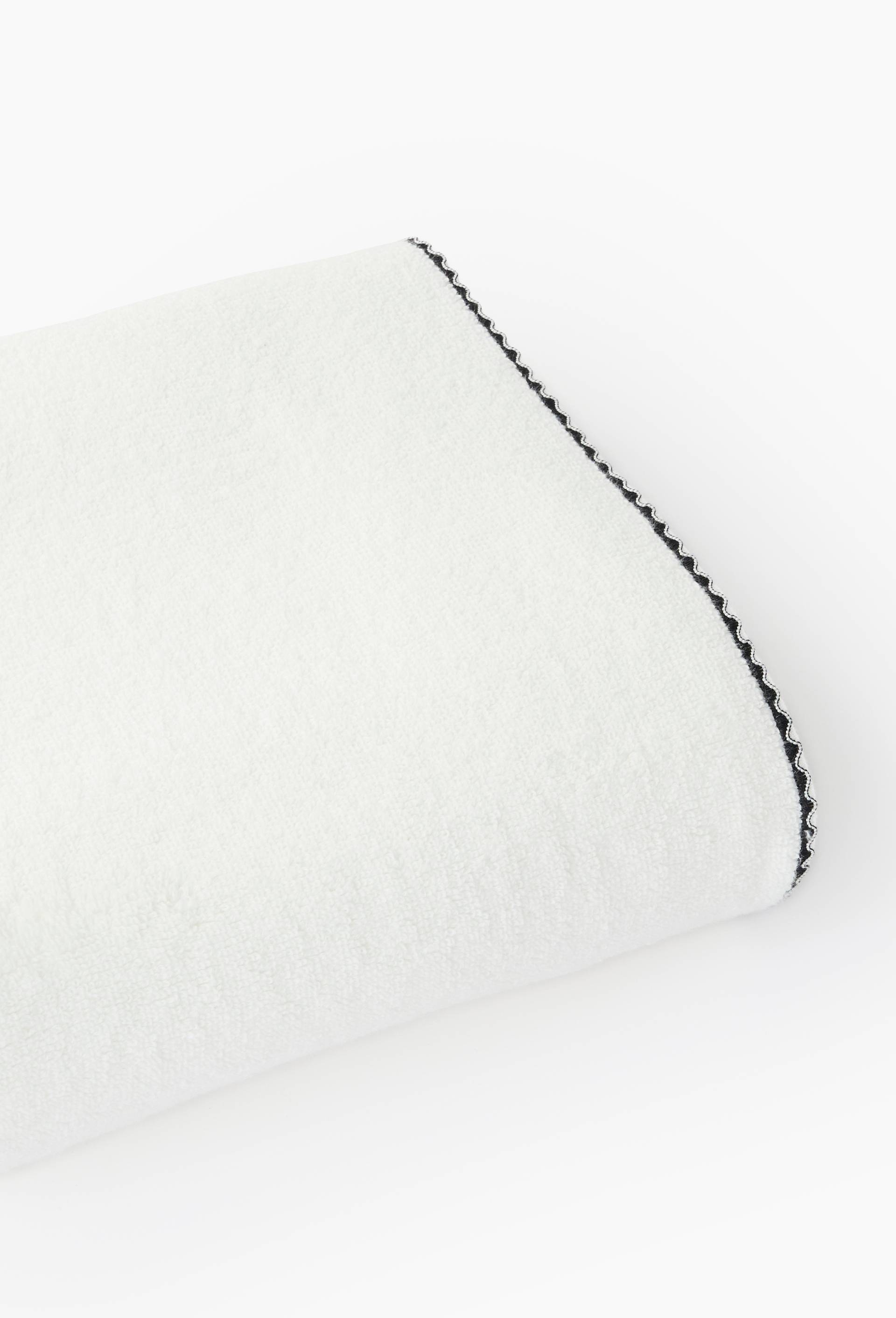 Serviette de bain unie, en coton BIO GOTS, Ecru, large image number 1