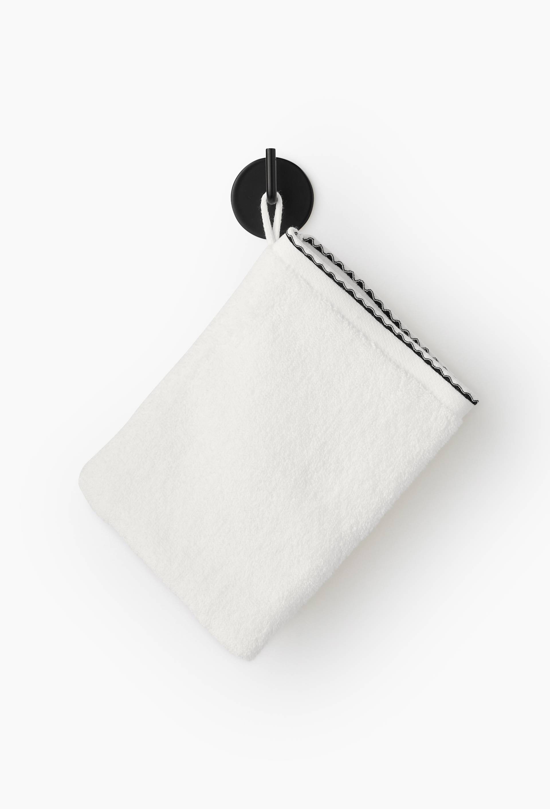 2 gants finition vague, 15x21 cm 100% coton bio GOTS, Ecru, large image number 0