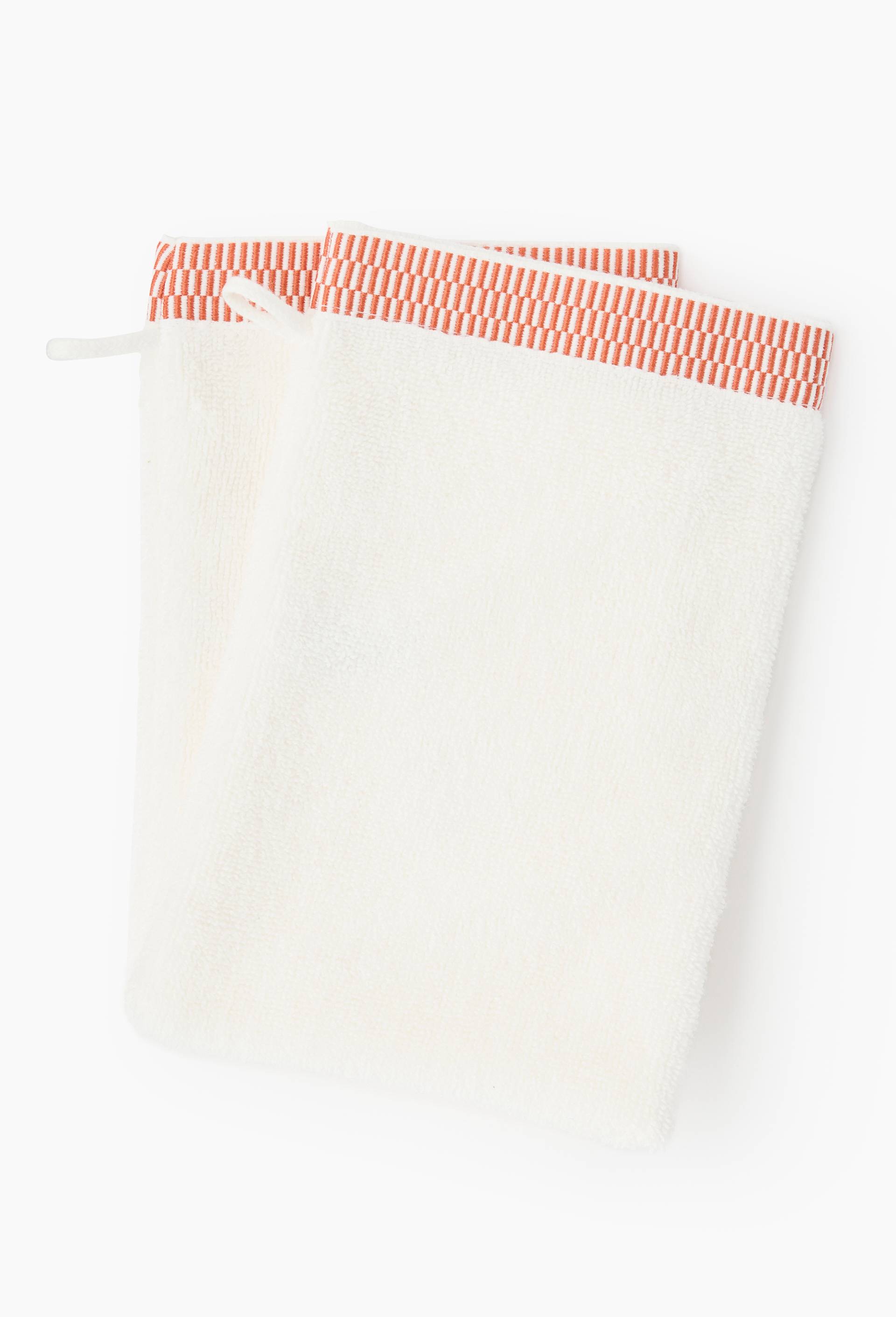 2 gants, 15x21 cm 100% coton bio GOTS, Ecru, large image number 1