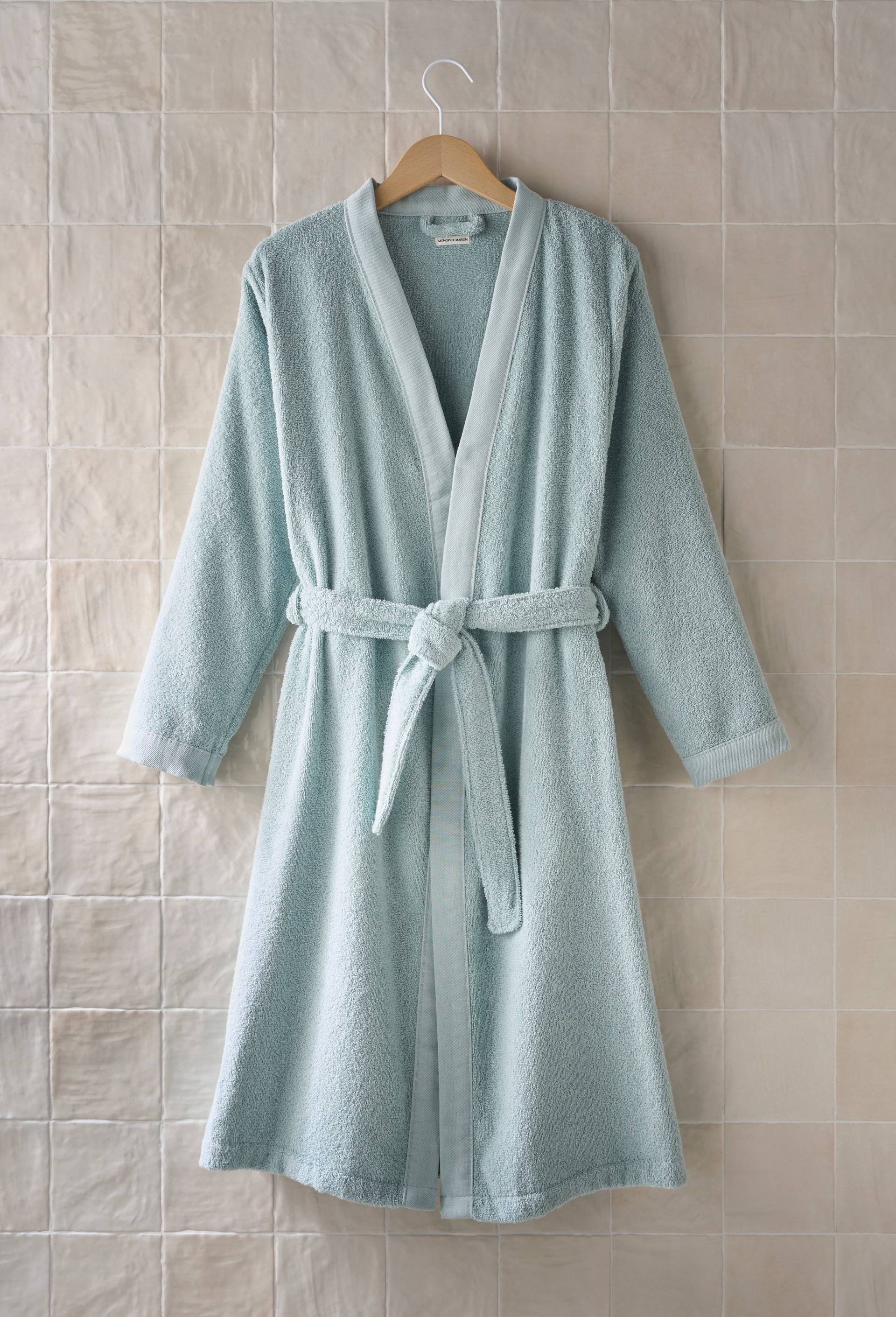 PEIGNOIR TAILLE M-L-XL COTON BIO, Vert clair, large image number 0