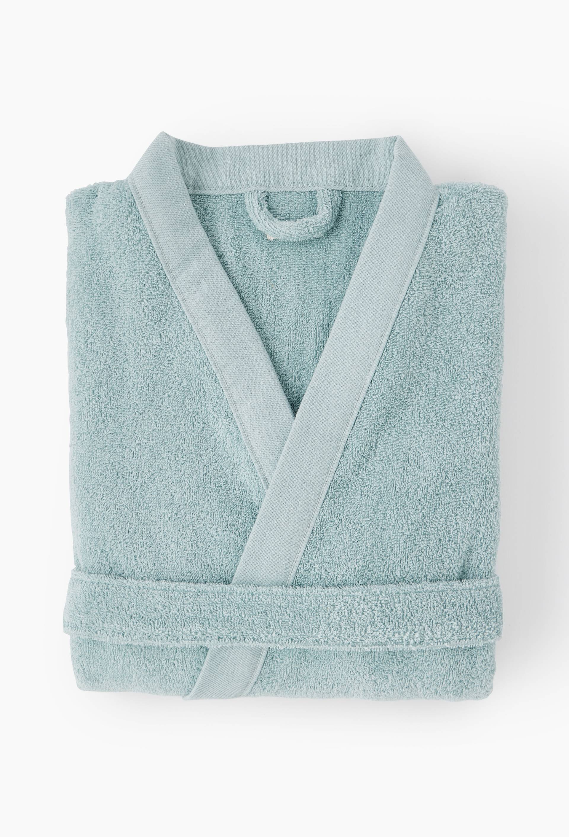 PEIGNOIR TAILLE M-L-XL COTON BIO, Vert clair, large image number 1