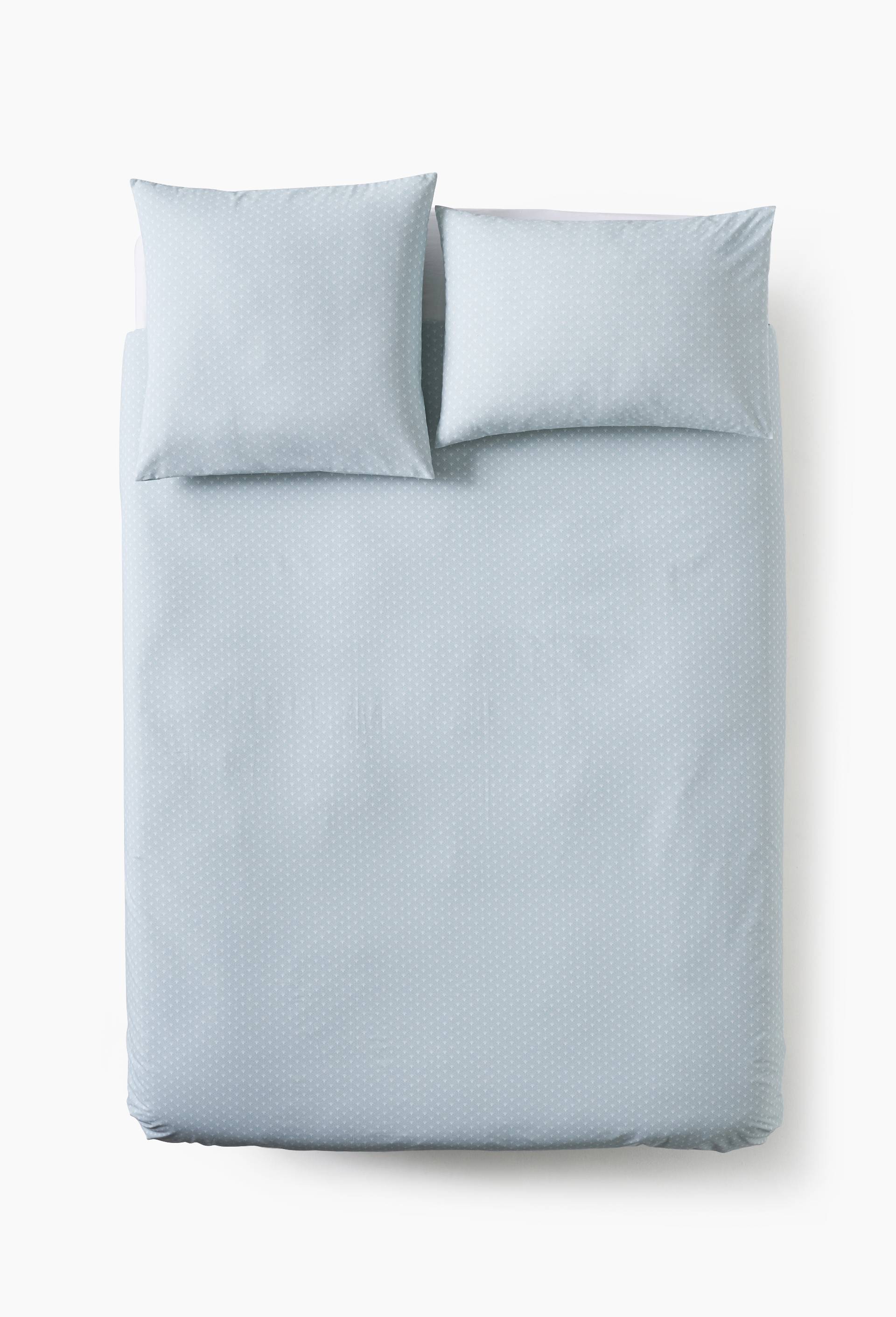 Housse de couette imprim&eacute;e,  100% coton bio, Ecru, large image number 1