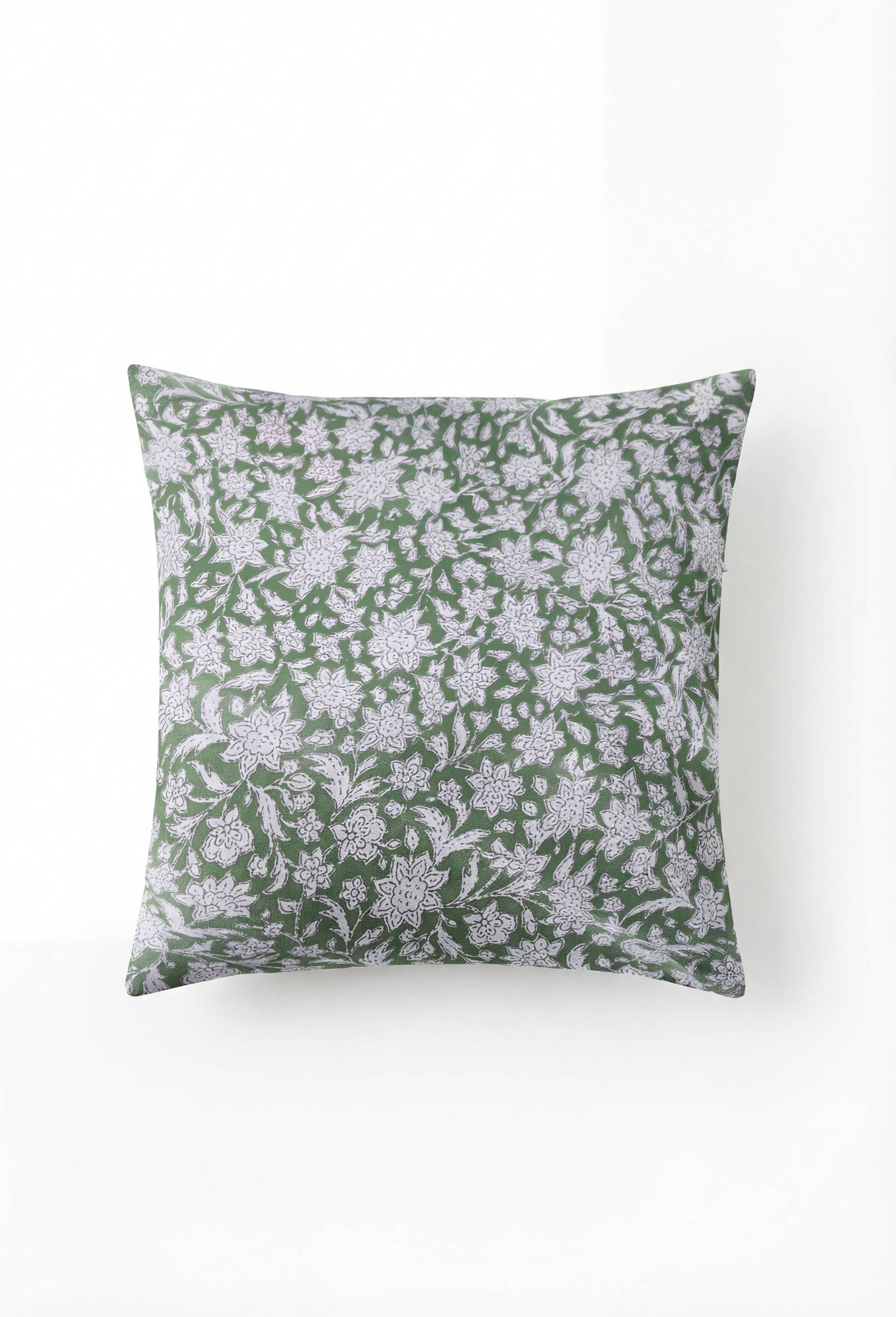 Taie d'oreiller imprim&eacute;e, 100% coton bio, Vert, large image number 1.0