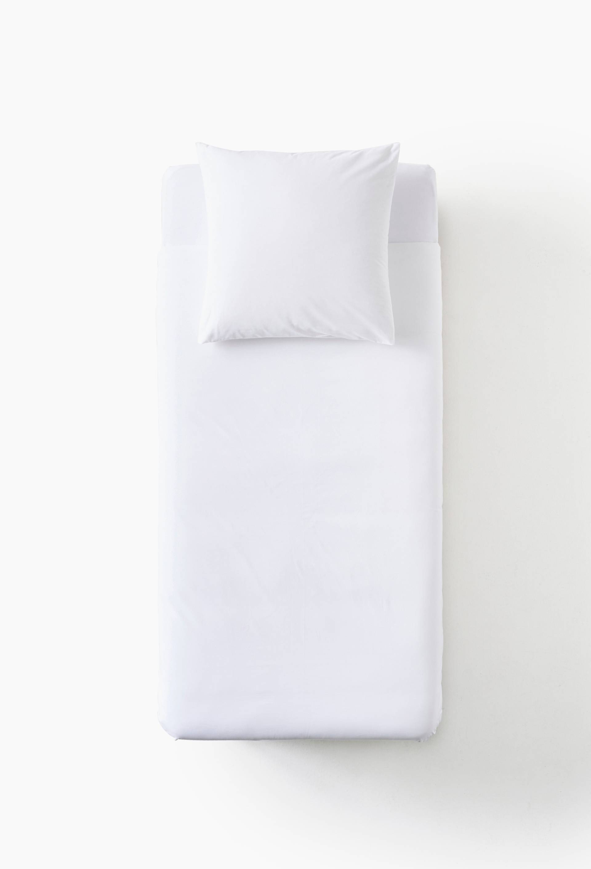 Housse de couette unie,  100% coton bio, Blanc, large image number 0
