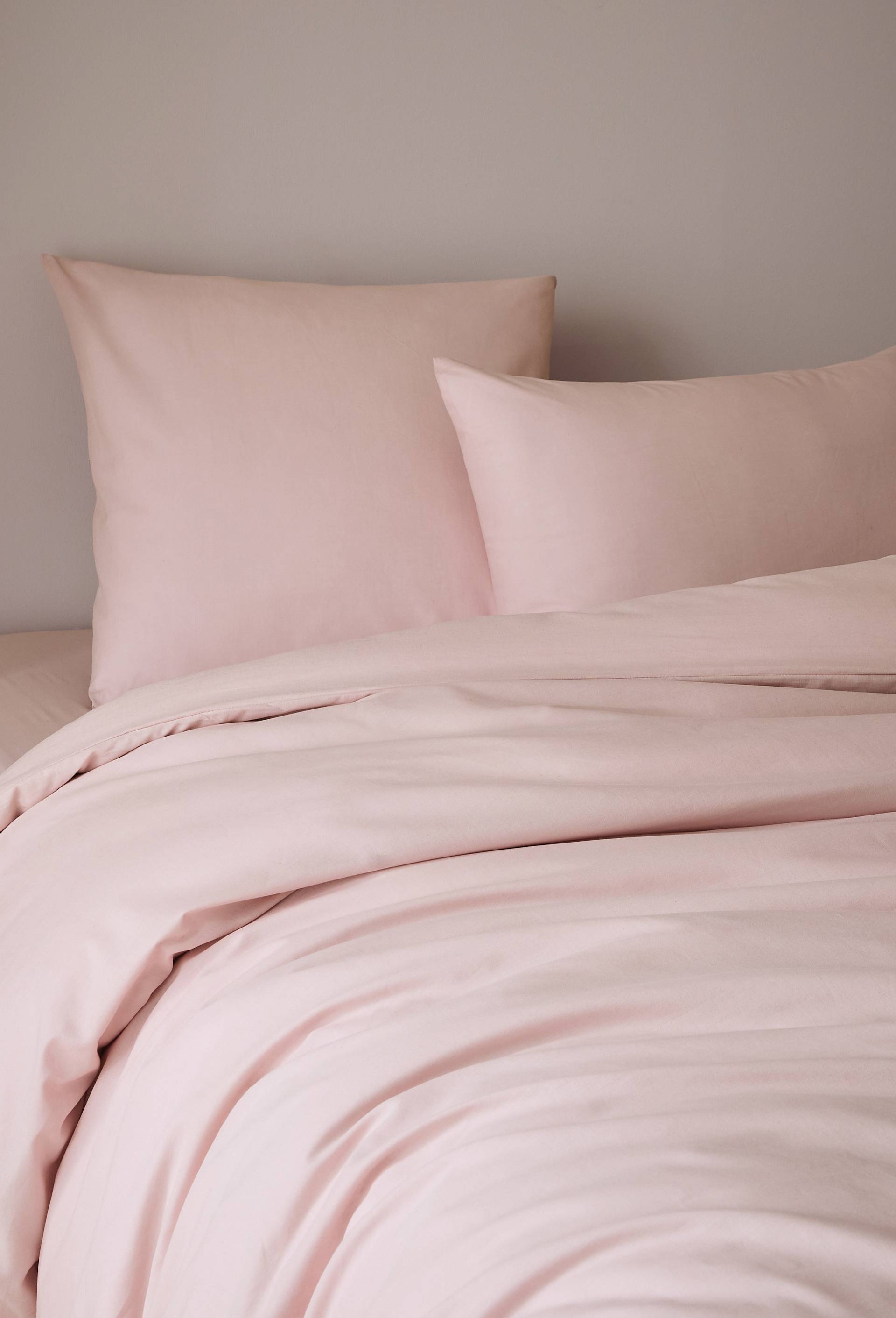 Taie d'oreiller unie, 100% coton bio, Rose, swatch image