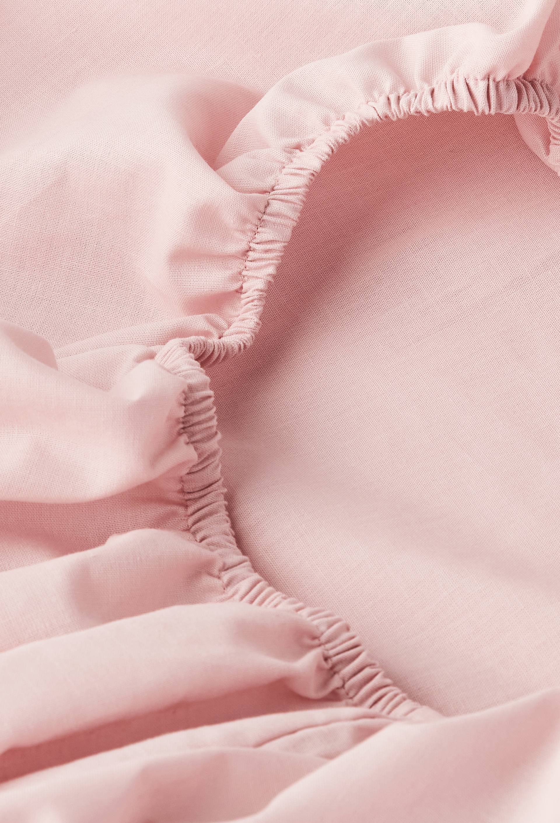 Drap housse uni, coton bio, Rose, large image number 1