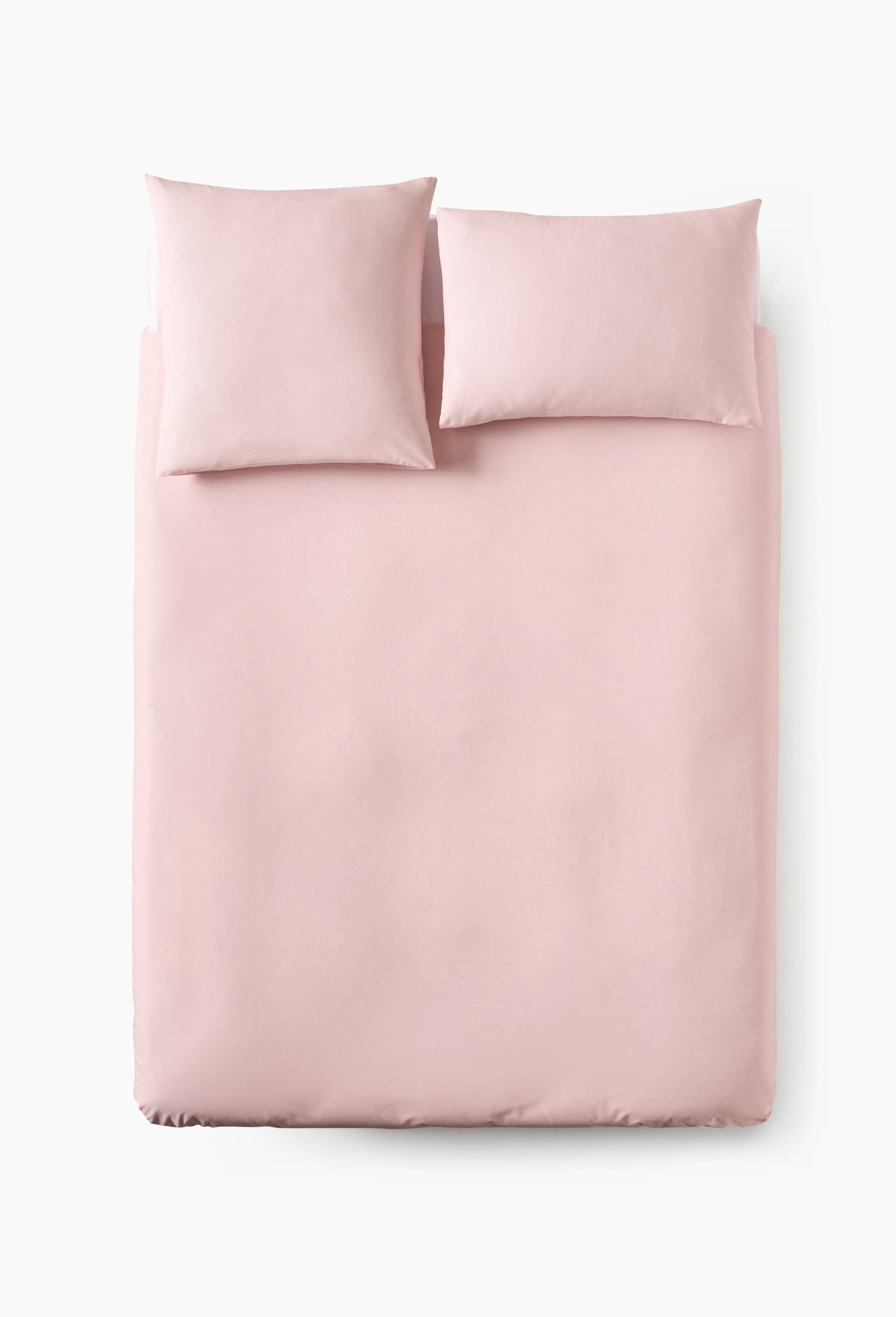 Housse de couette unie,  100% coton bio, Rose, large image number 1.0