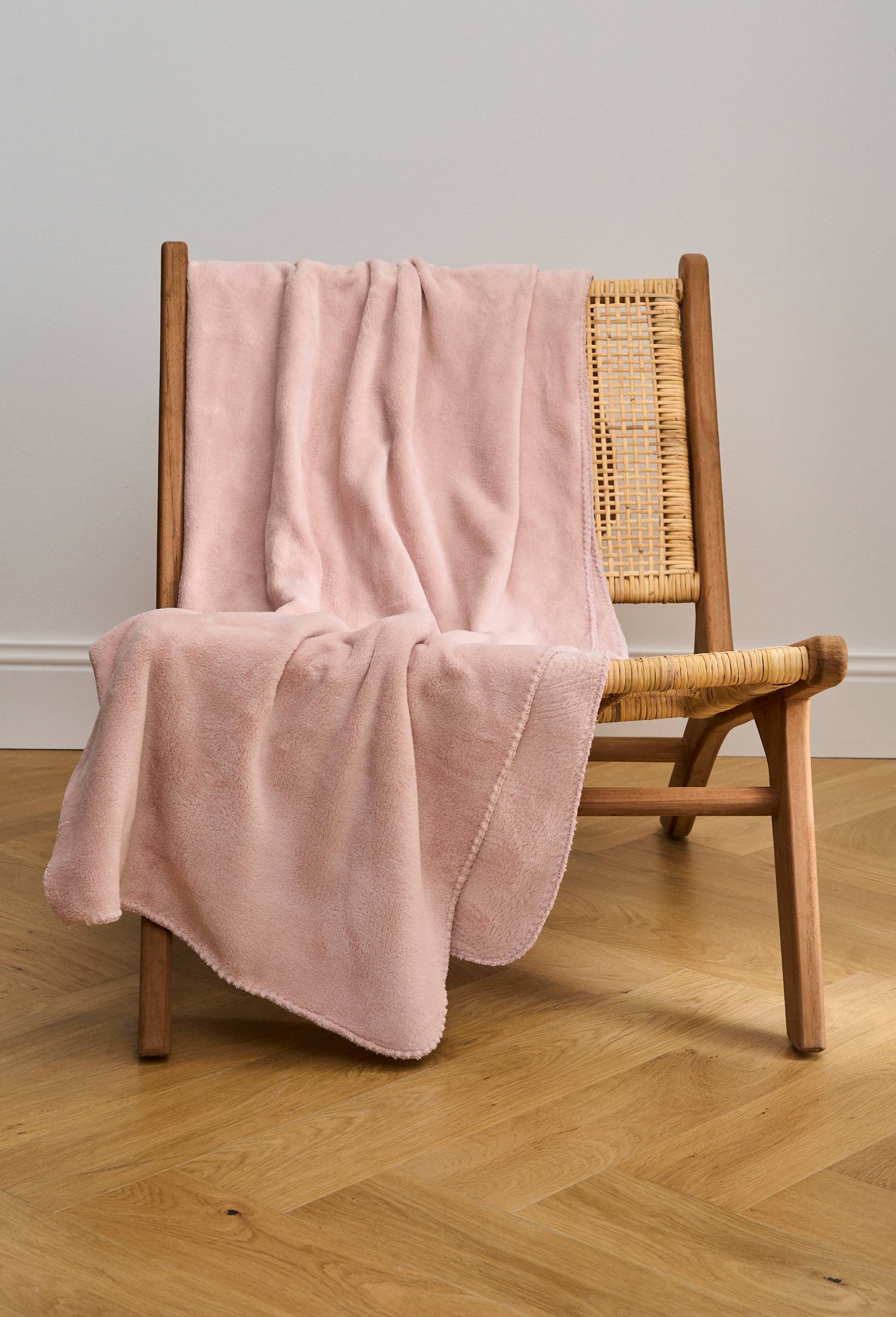 Plaid, 130x170cm, 100% polyester recycl&eacute; 280gsm, Rose, large image number 0