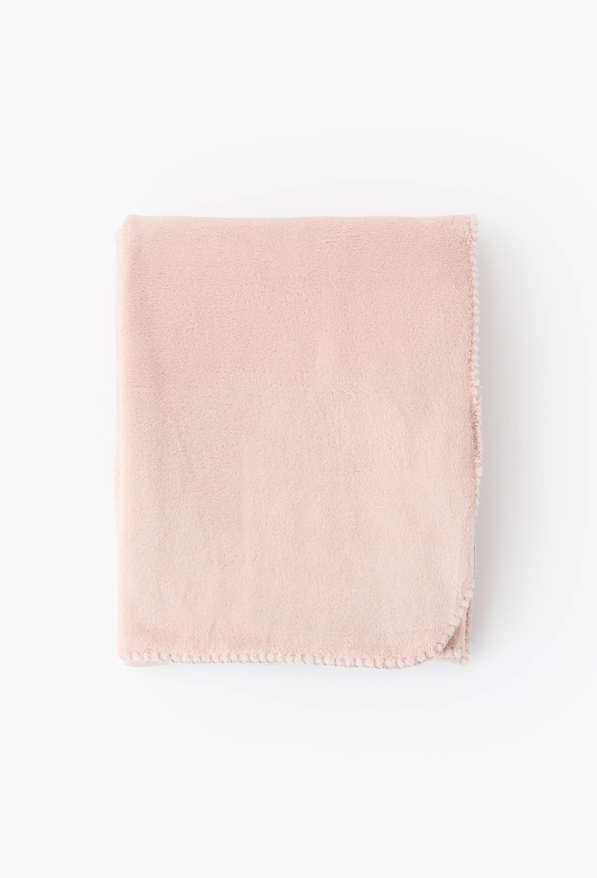 Plaid, 130x170cm, 100% polyester recycl&eacute; 280gsm, Rose, large image number 1