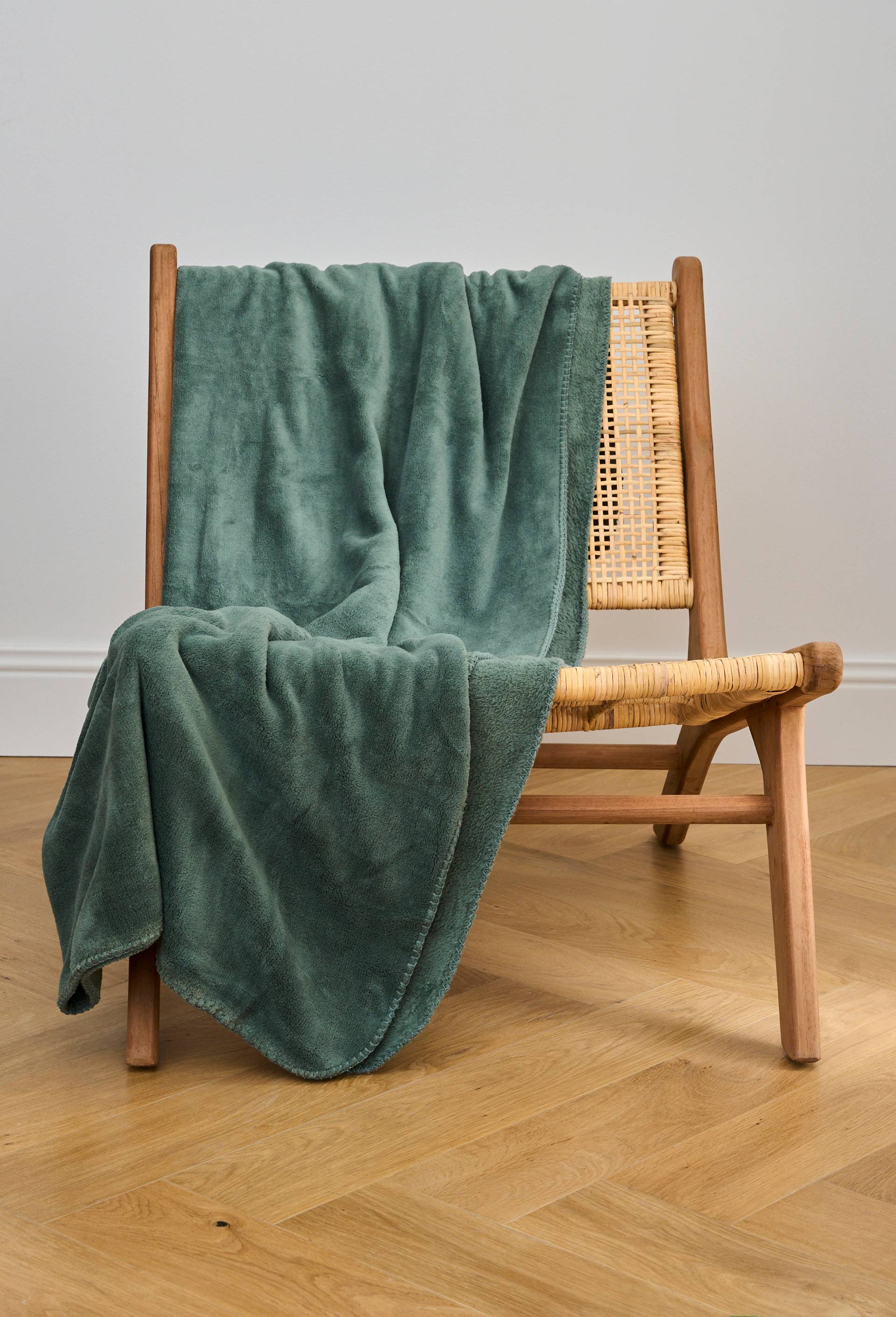 Plaid, 130x170cm, 100% polyester recycl&eacute; 280gsm, Vert, large image number 0