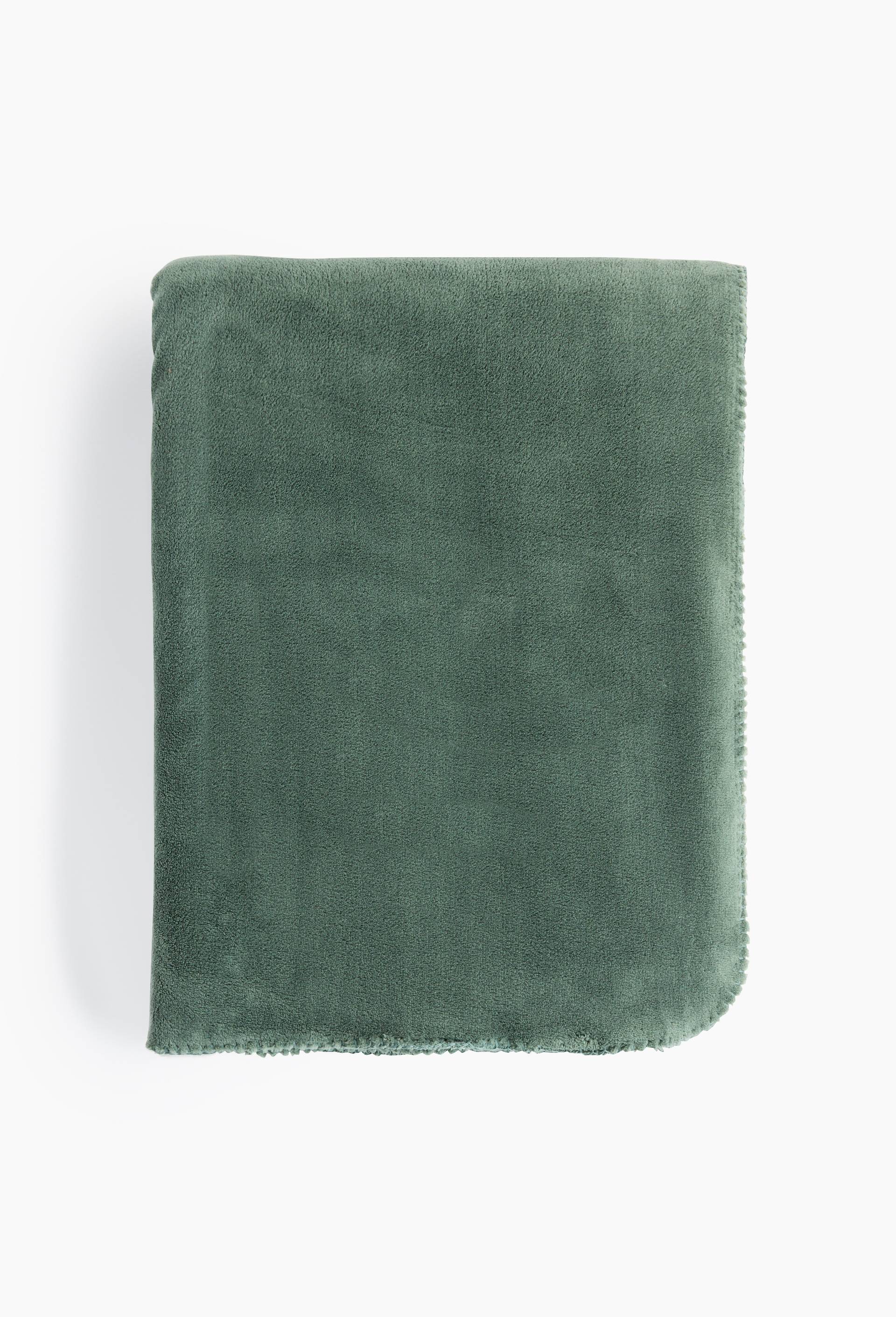 Plaid, 130x170cm, 100% polyester recycl&eacute; 280gsm, Vert, large image number 1.0