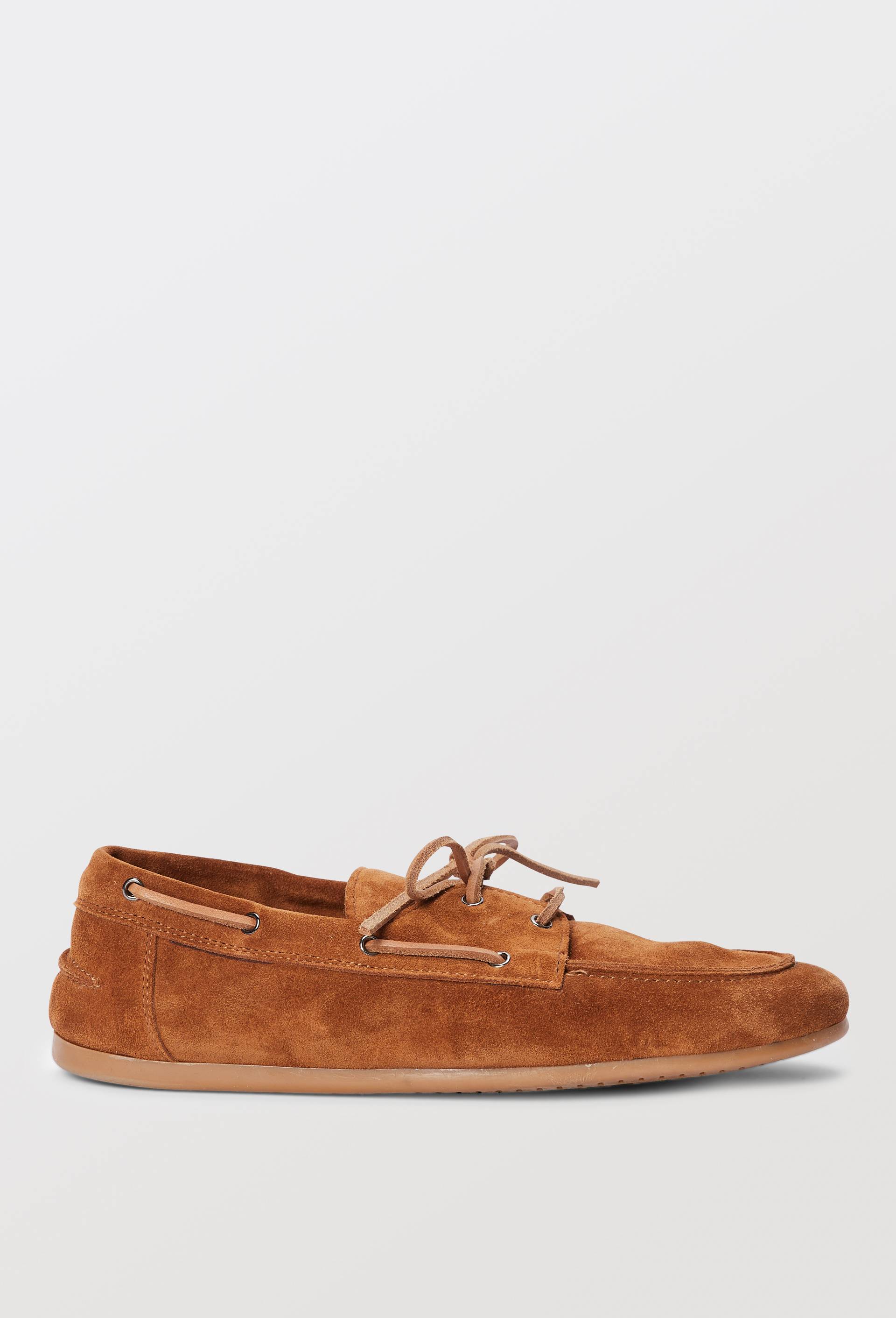 Chaussures bateau à lacets en cuir - MONOPRIX PREMIUM - Modalova