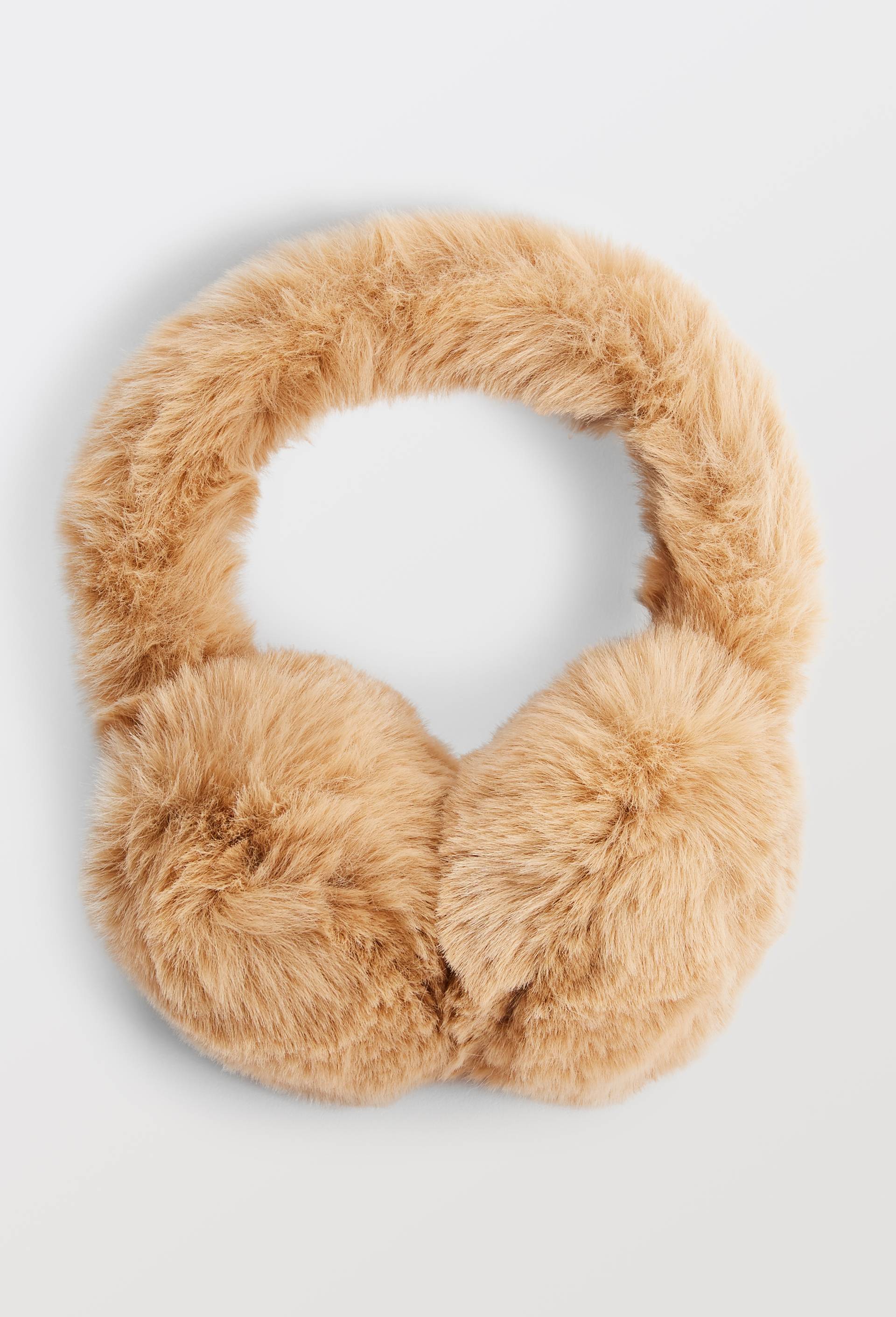 Cache oreille en fausse fourrure, Beige, large image number 0