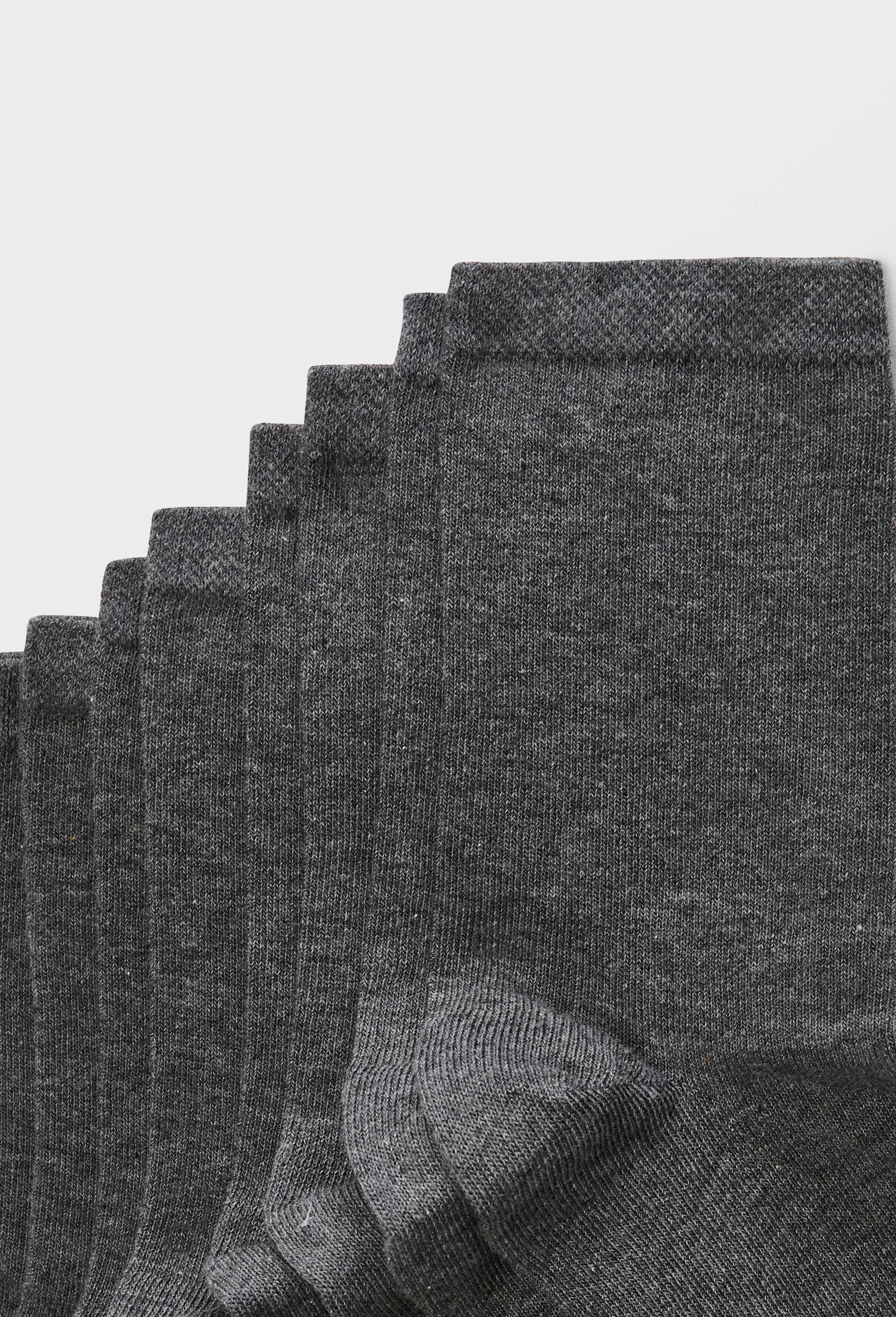 Lot de 4 paires de chaussettes en coton, Gris fonc&eacute;, large image number 1