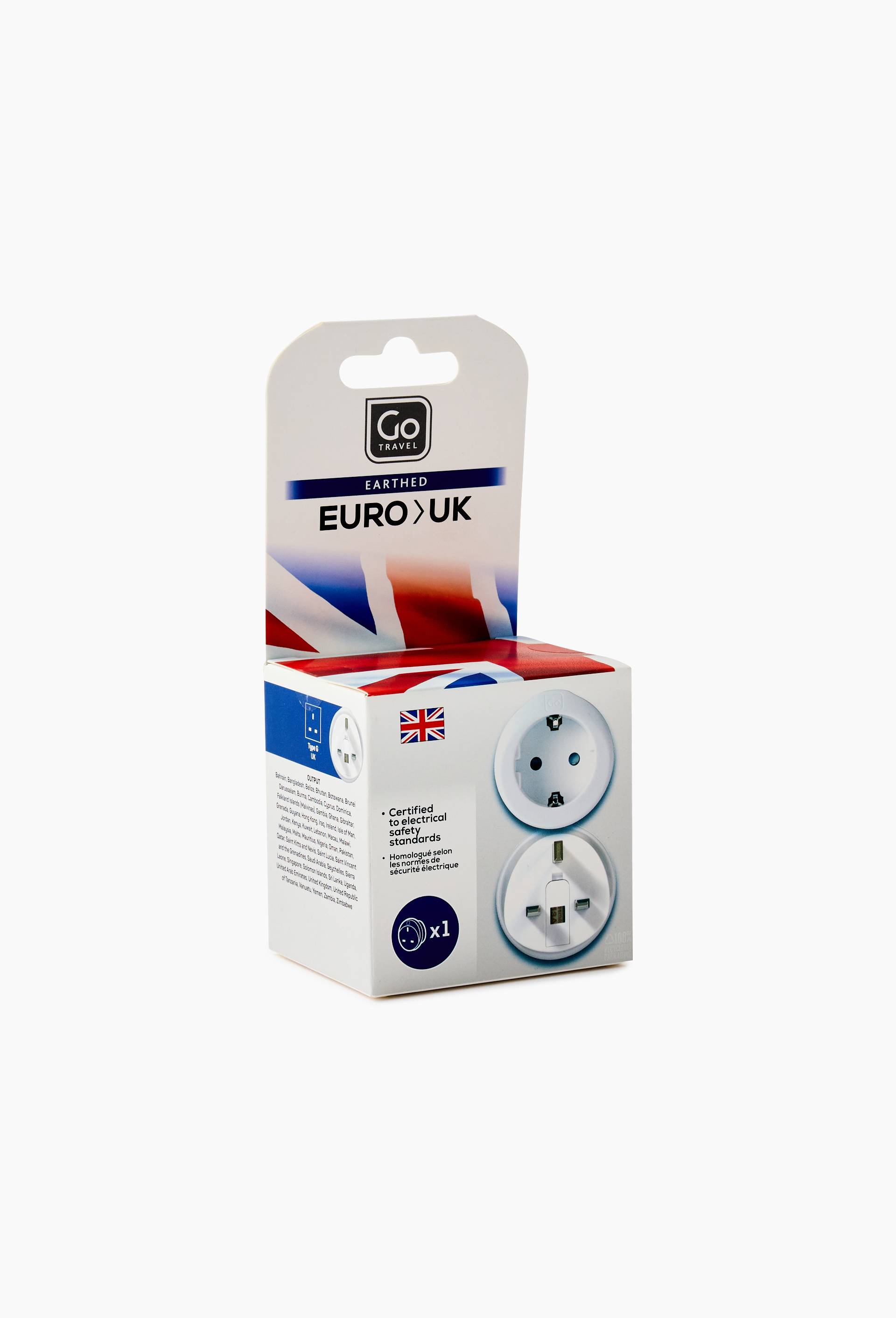 Adaptateur EU > UK, Blanc, large image number 1