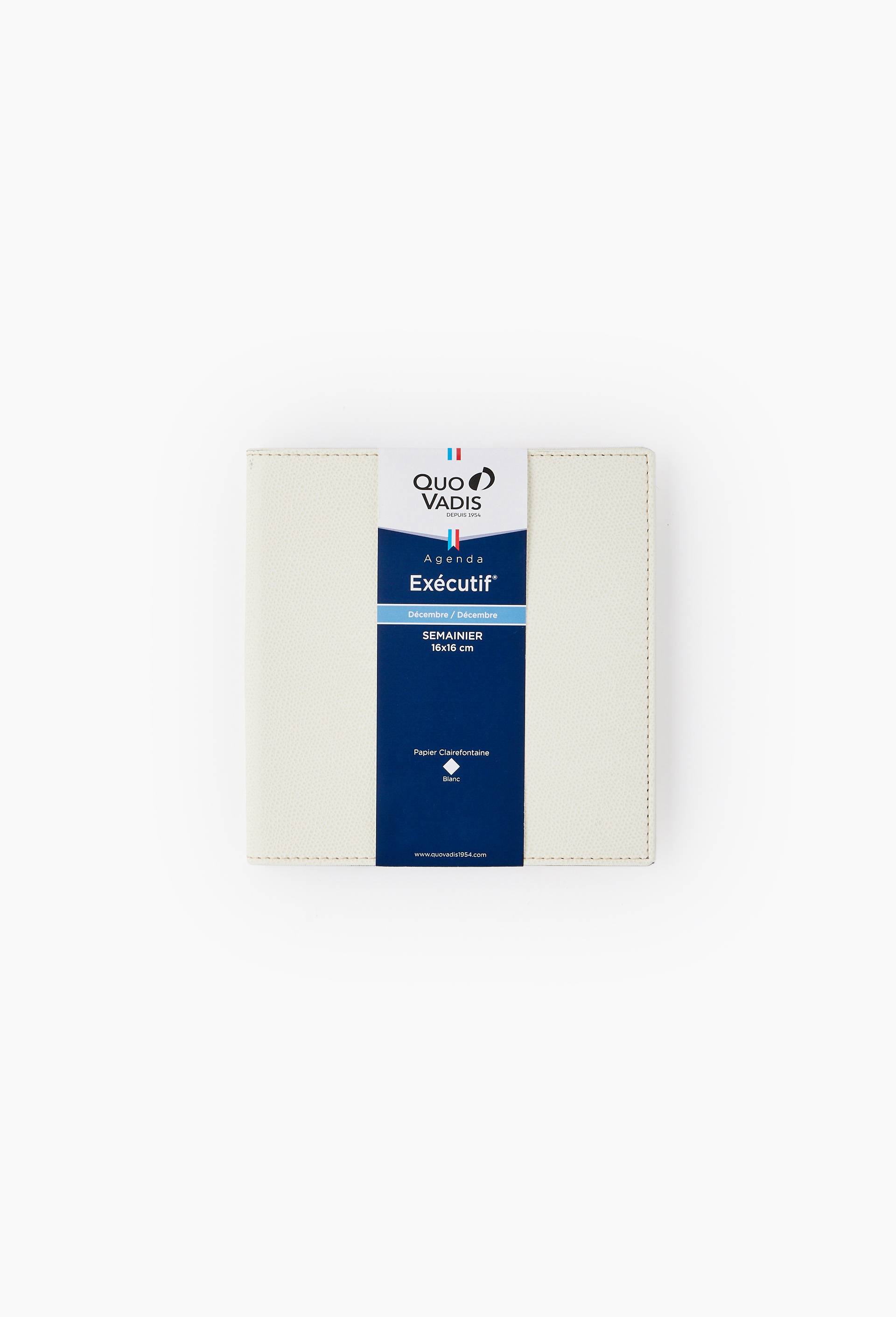 Agenda de bureau Quovadis 16 x 16cm, Ecru, large image number 2