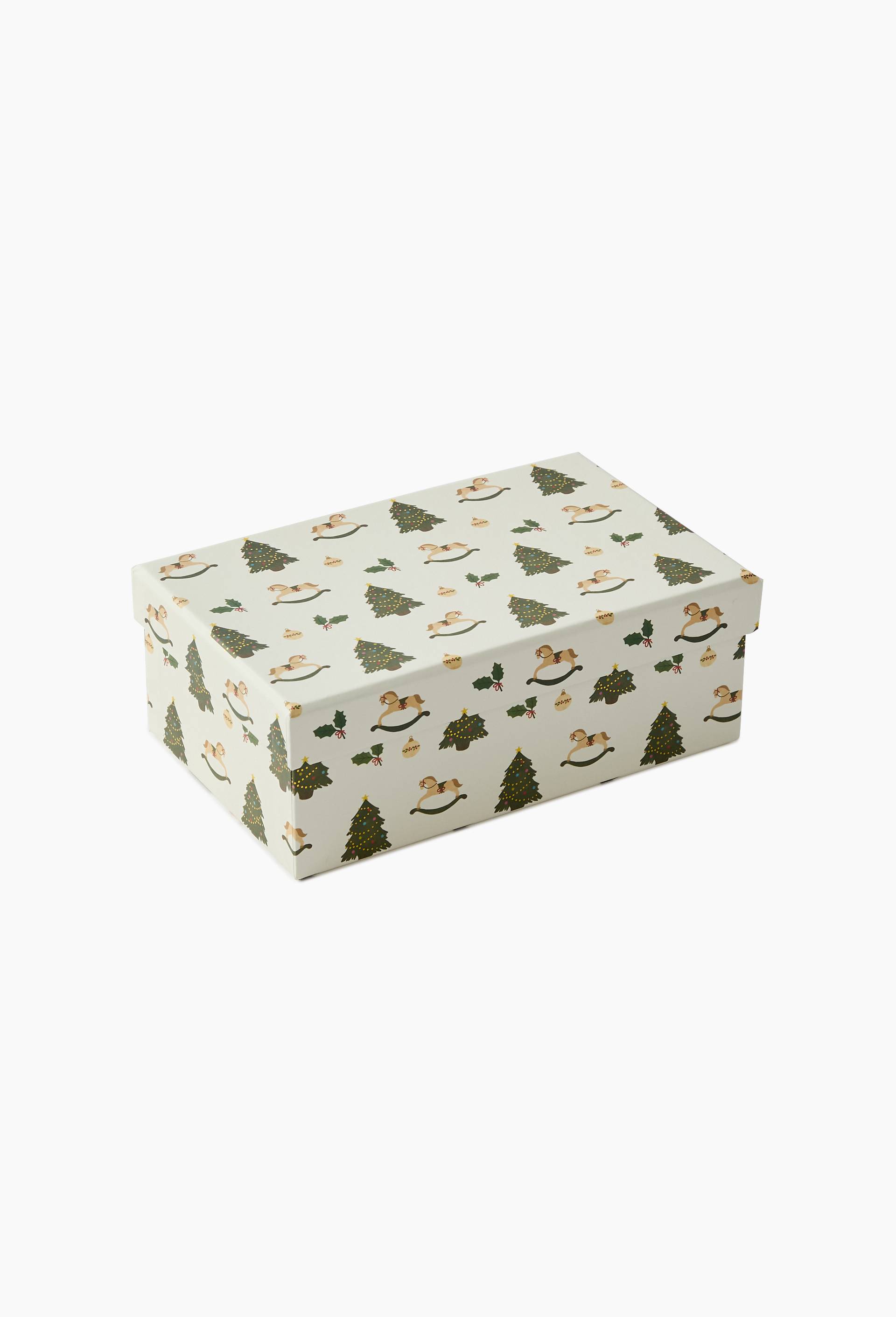 Boite de rangement, moyen format, Ecru, large image number 0
