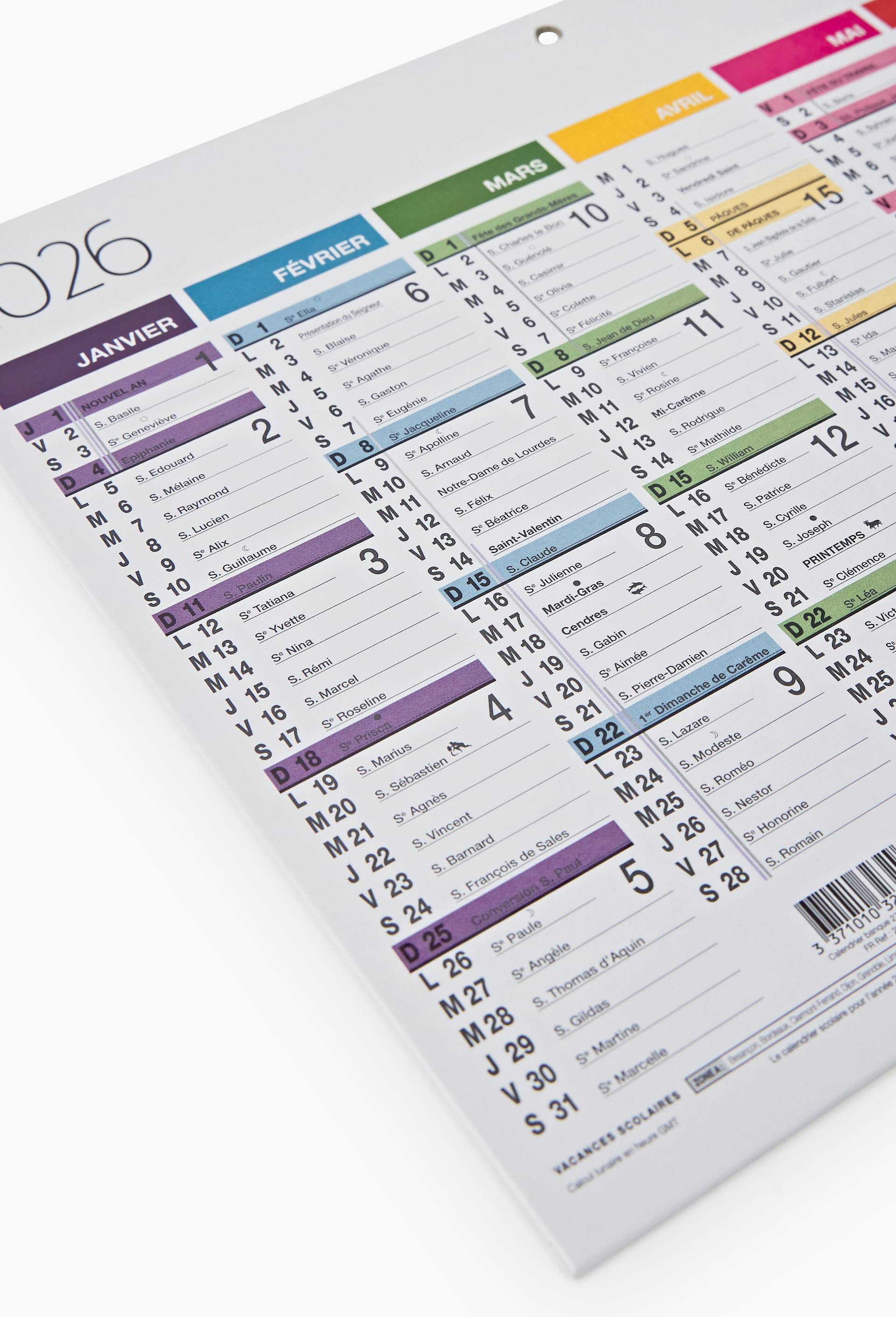 Calendrier mural Quo Vadis 27x21cm, ann&eacute;e 2027, Multicolore, large image number 1.0