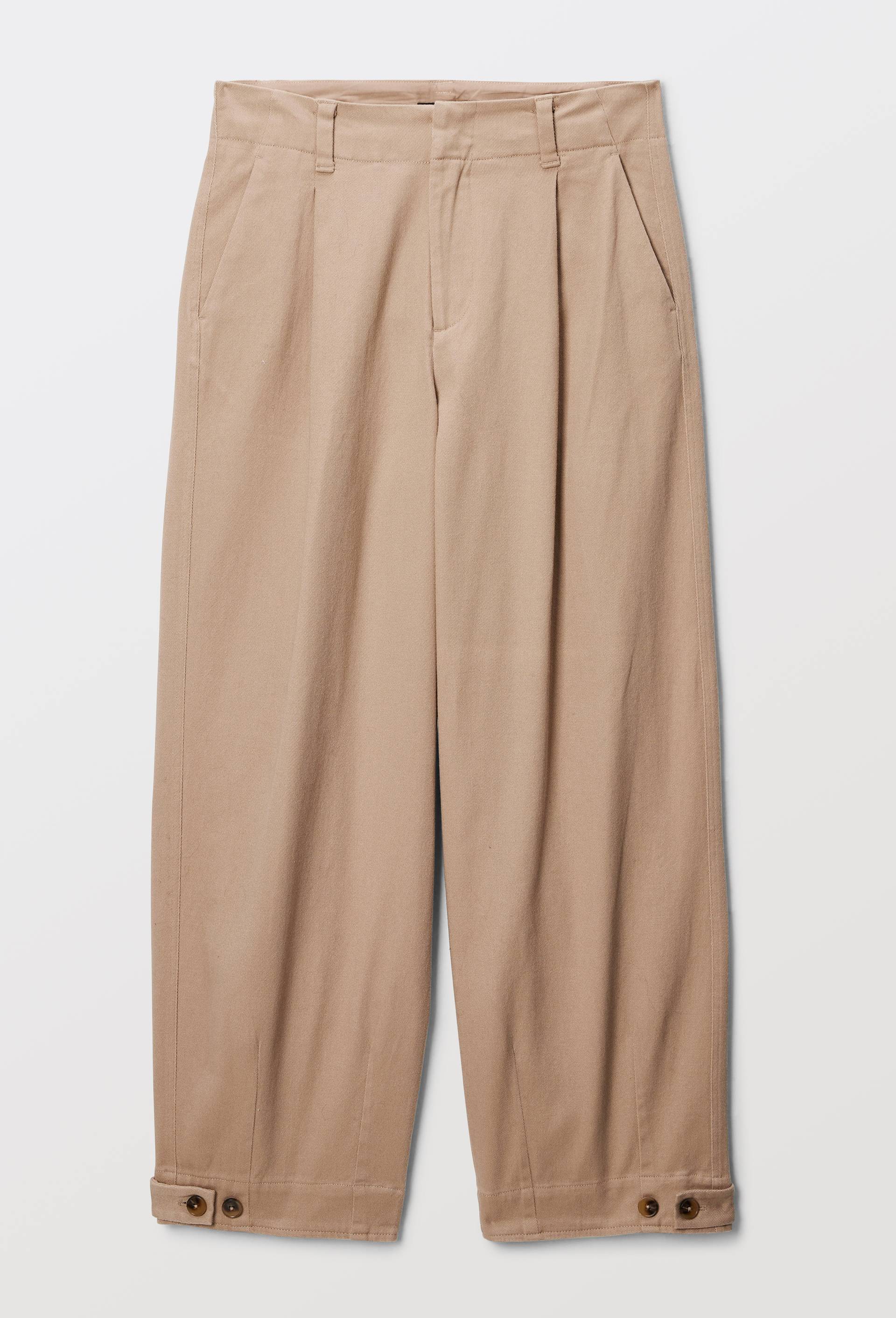 Pantalon barrel en coton, Beige, large image number 2