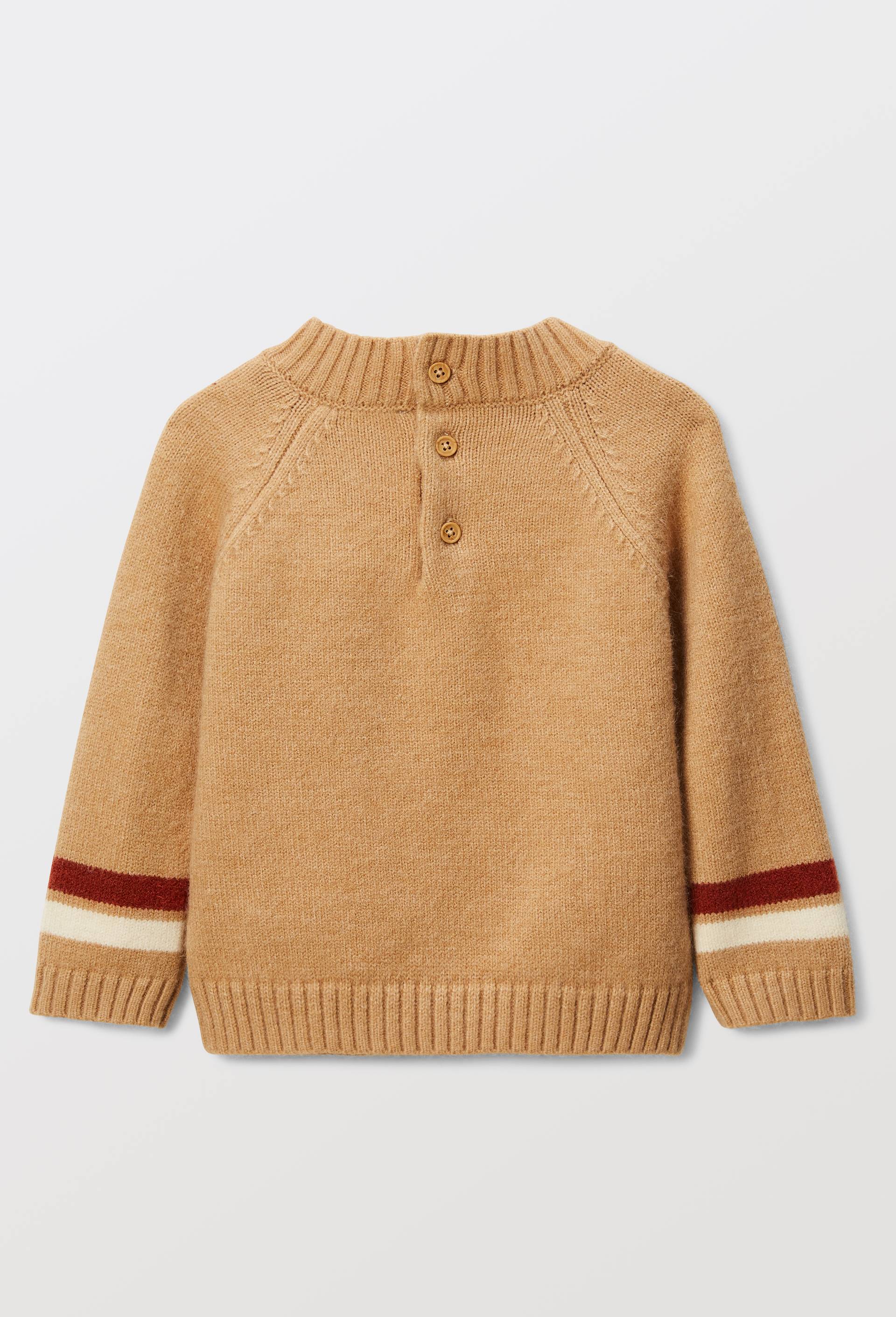 Pull uni avec patchs, Beige, large image number 2.0