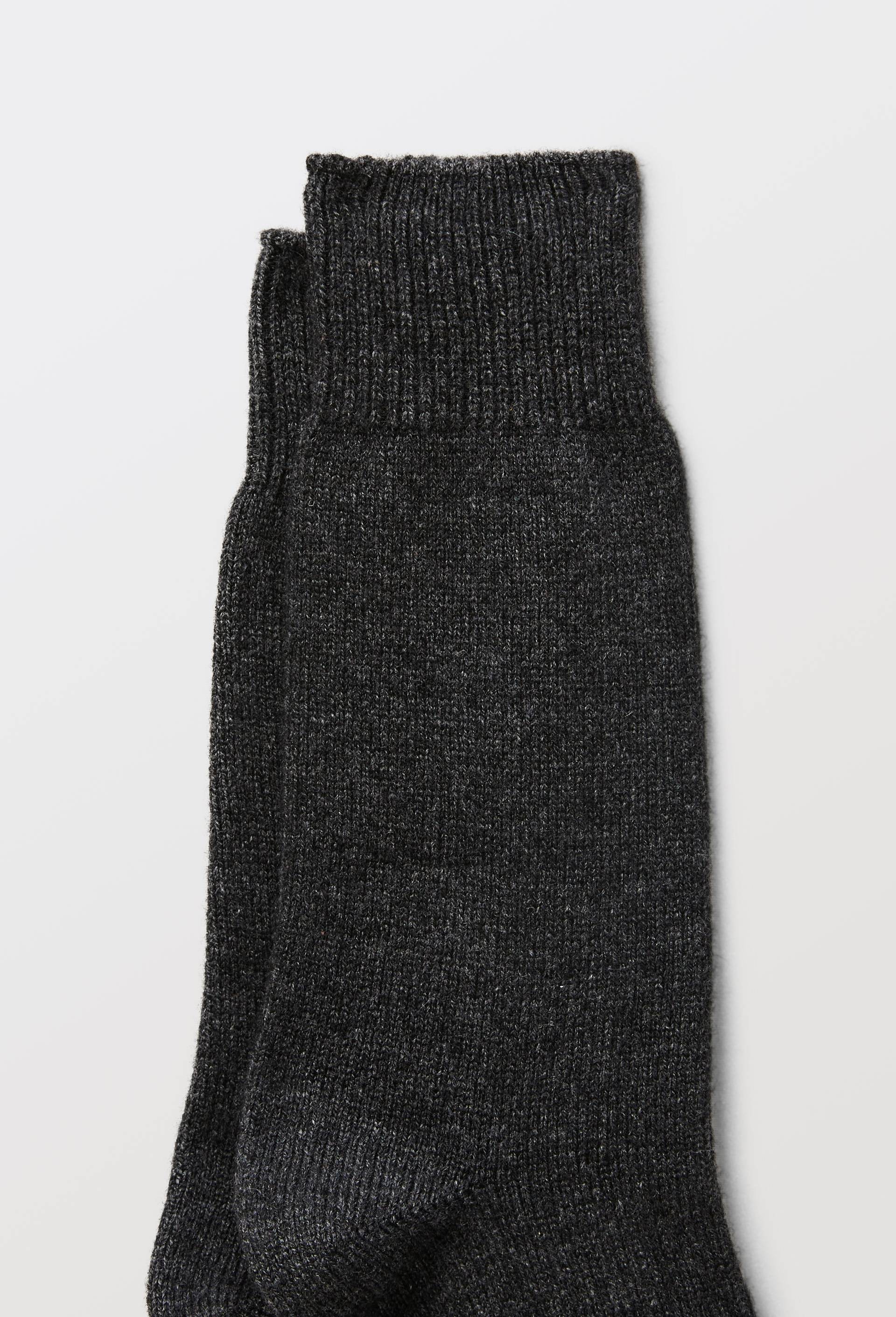Paire de chaussettes contenant du cachemire Dor&eacute; Dor&eacute;, Gris fonc&eacute;, large image number 2