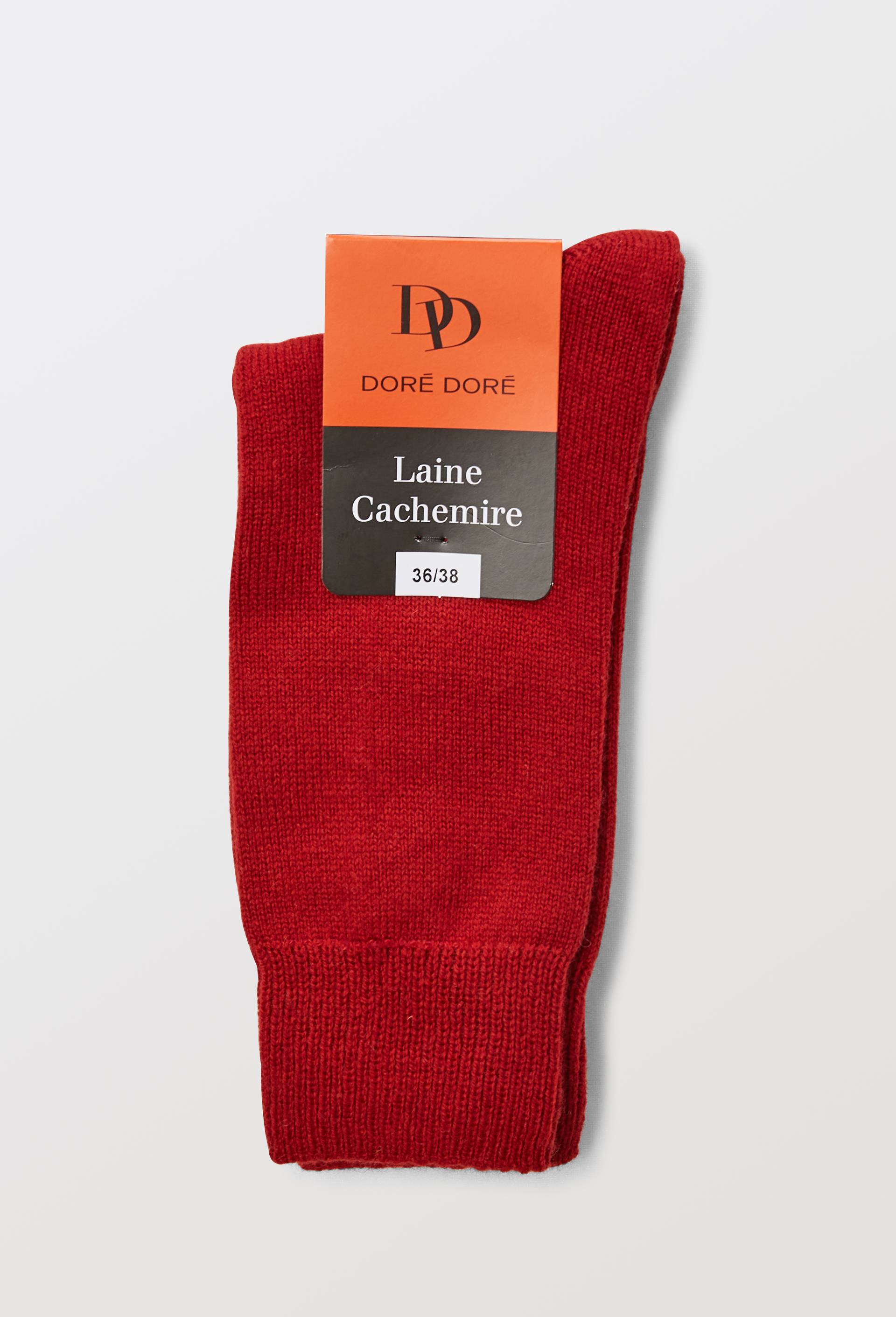 Paire de chaussettes contenant du cachemire Dor&eacute; Dor&eacute;, Rouge, large image number 3.0