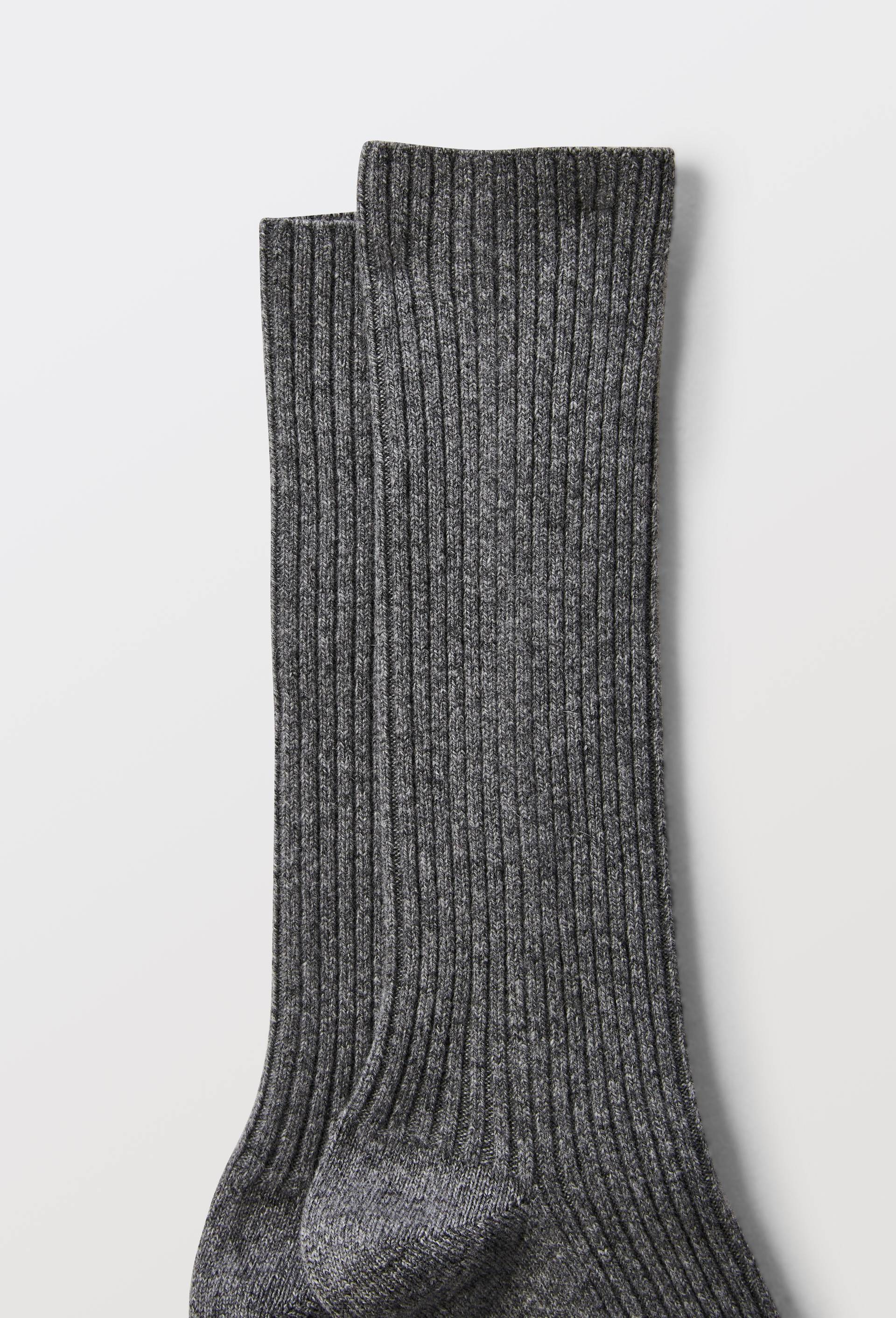 Paire de chaussettes hautes contenant du cachemire Dore Dore, Gris, large image number 2