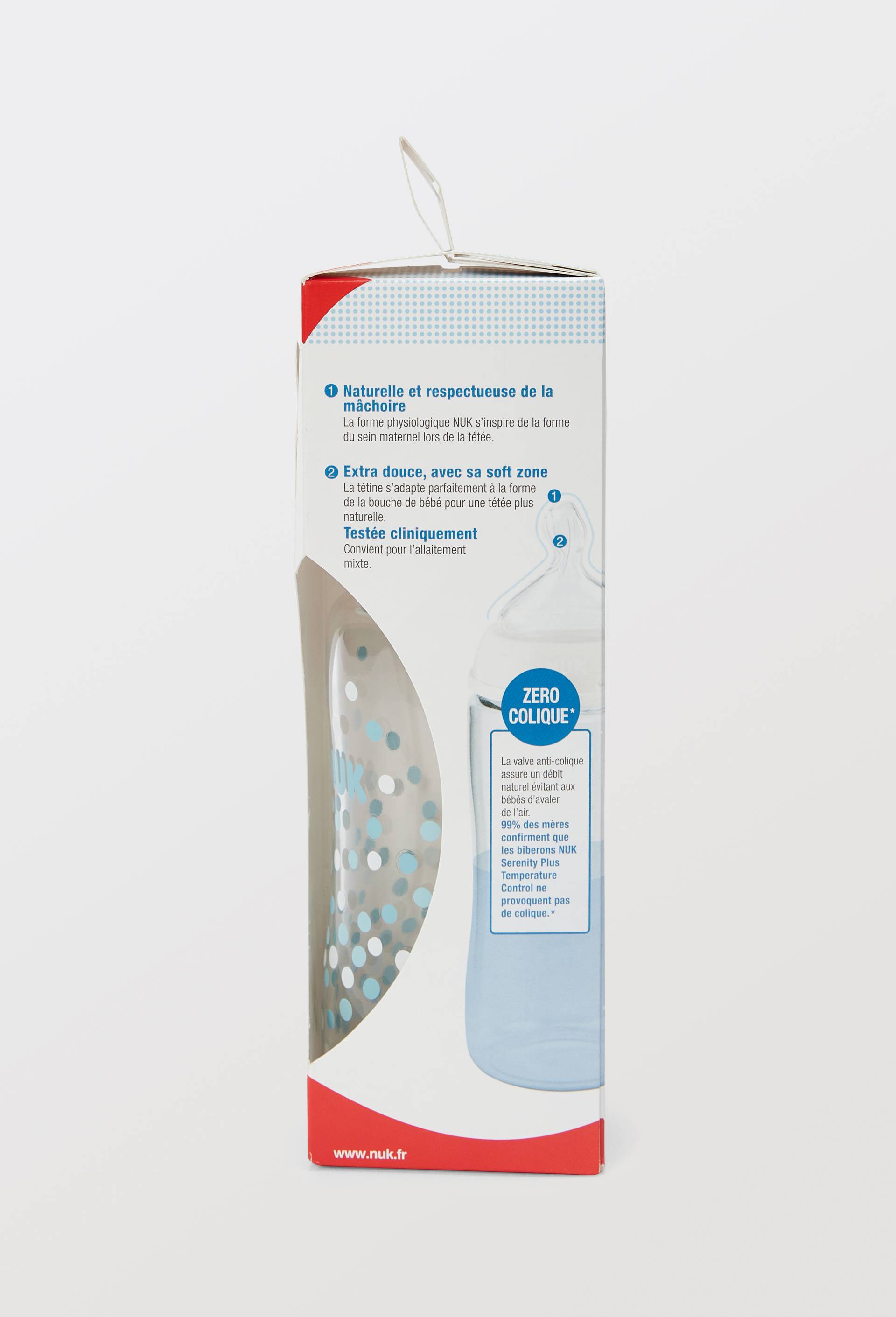 Biberon en verre 240 ML, Blanc, large image number 1