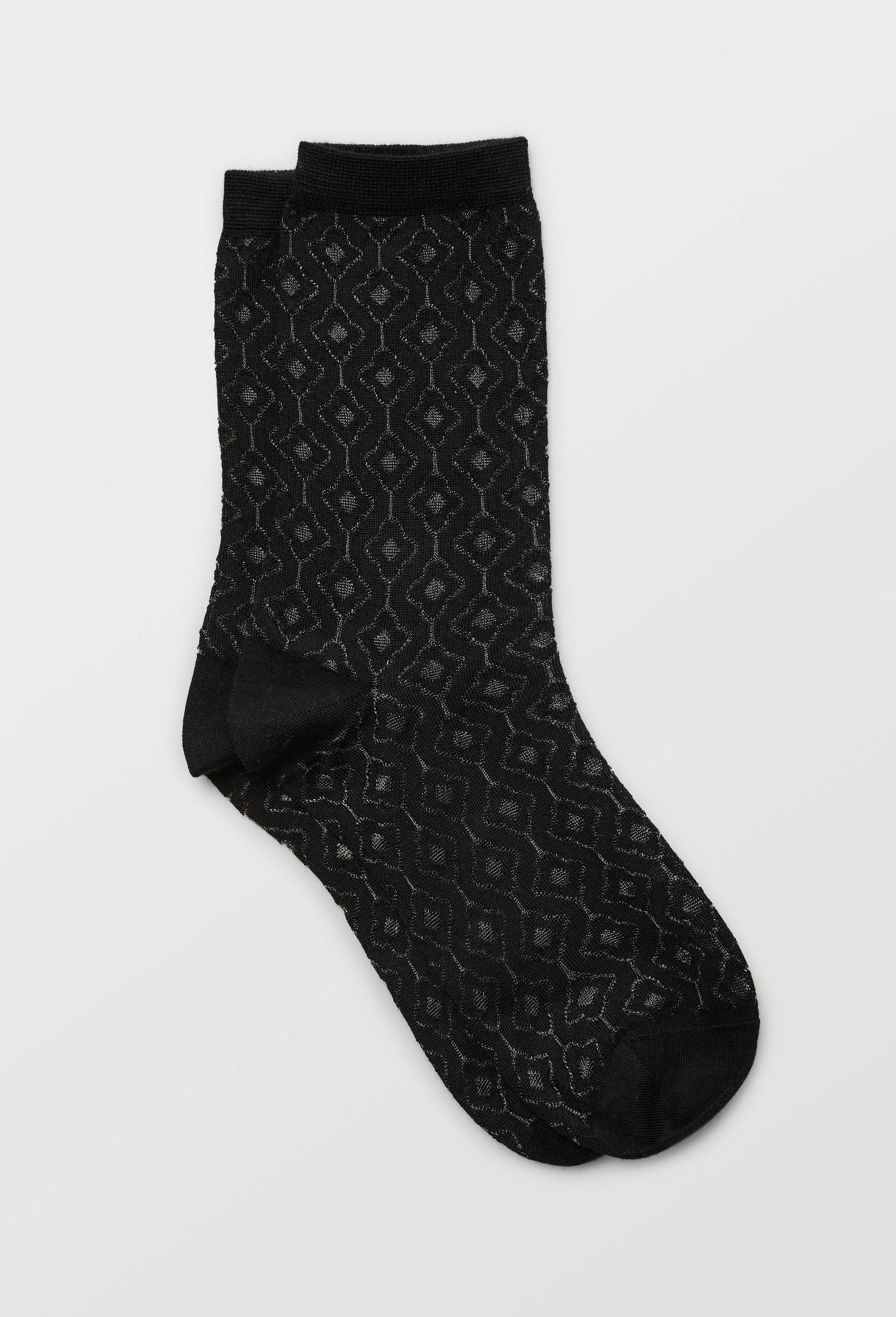 Paire de chaussettes DESSIN EN TRANSPRENCE Dore Dore, Bleu fonc&eacute;, large image number 2.0