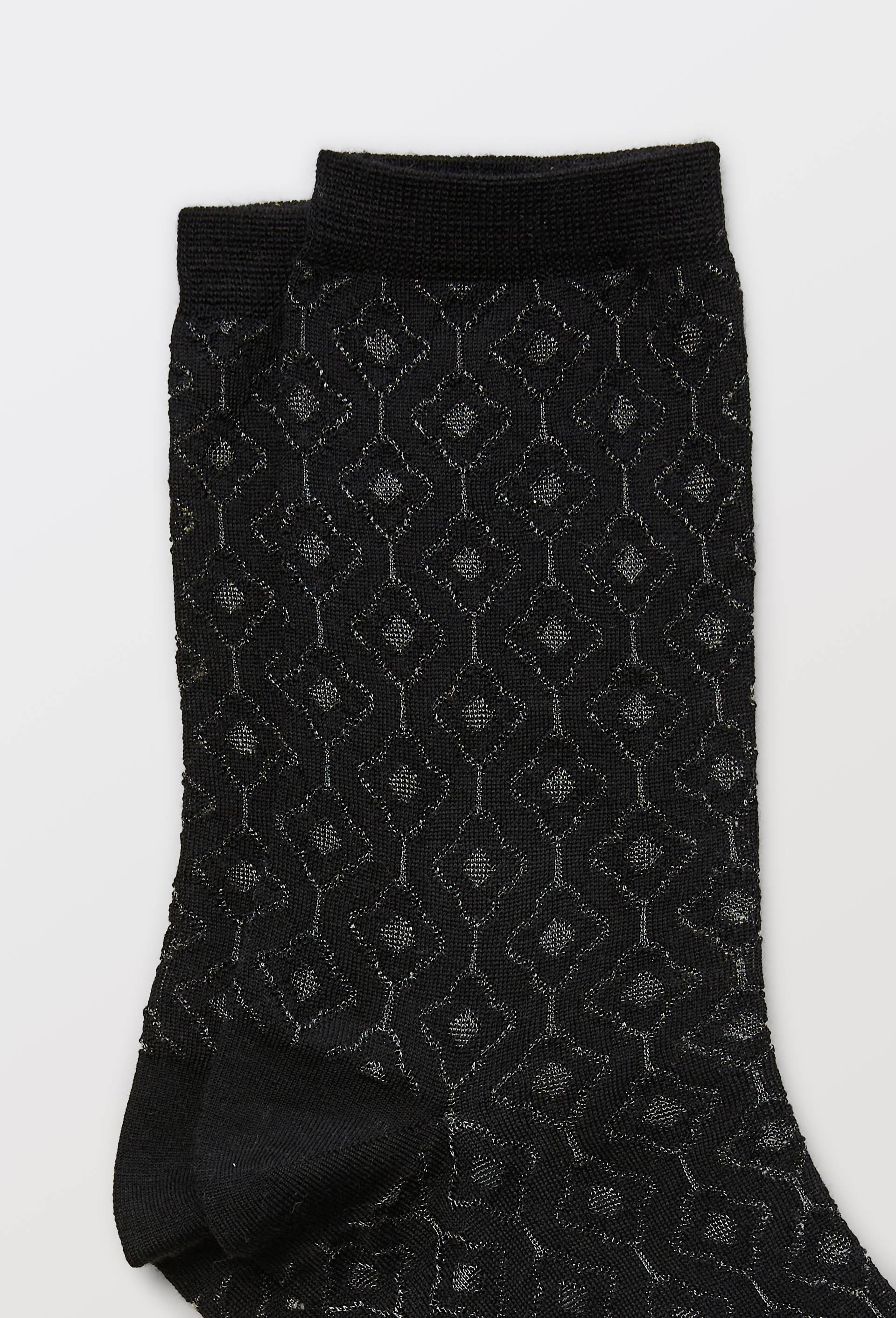 Paire de chaussettes DESSIN EN TRANSPRENCE Dore Dore, Bleu fonc&eacute;, large image number 3