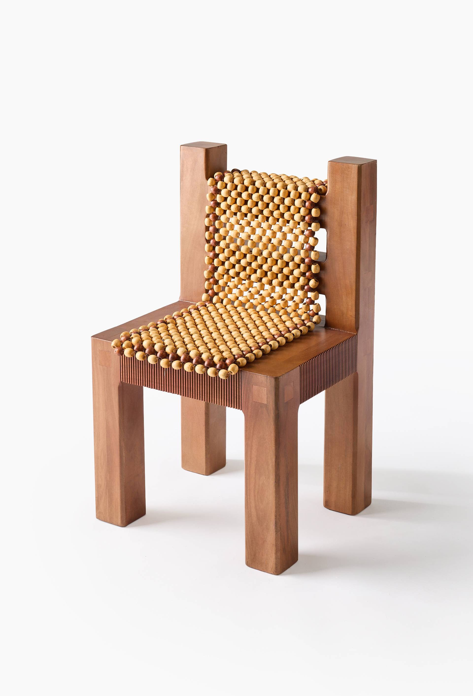 Exclu web - Chaise en bois, 46x39x75 cm - MAISON CH&Acirc;TEAU  ROUGE x MONOPRIX, Brun, large image number 0.0
