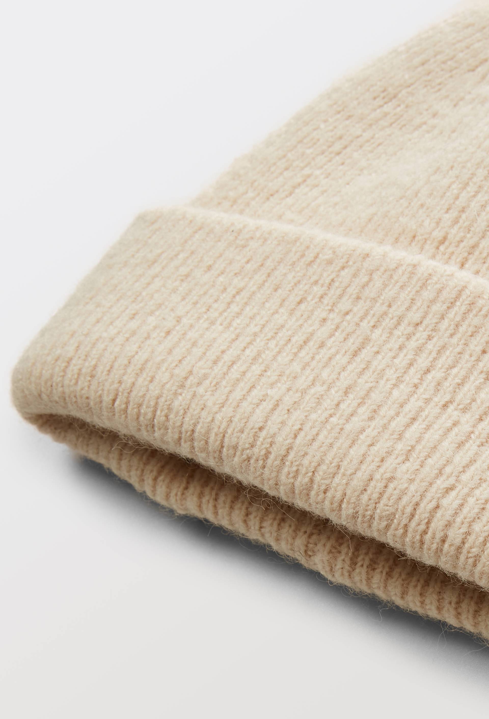 Bonnet &agrave; revers, Beige clair, large image number 1