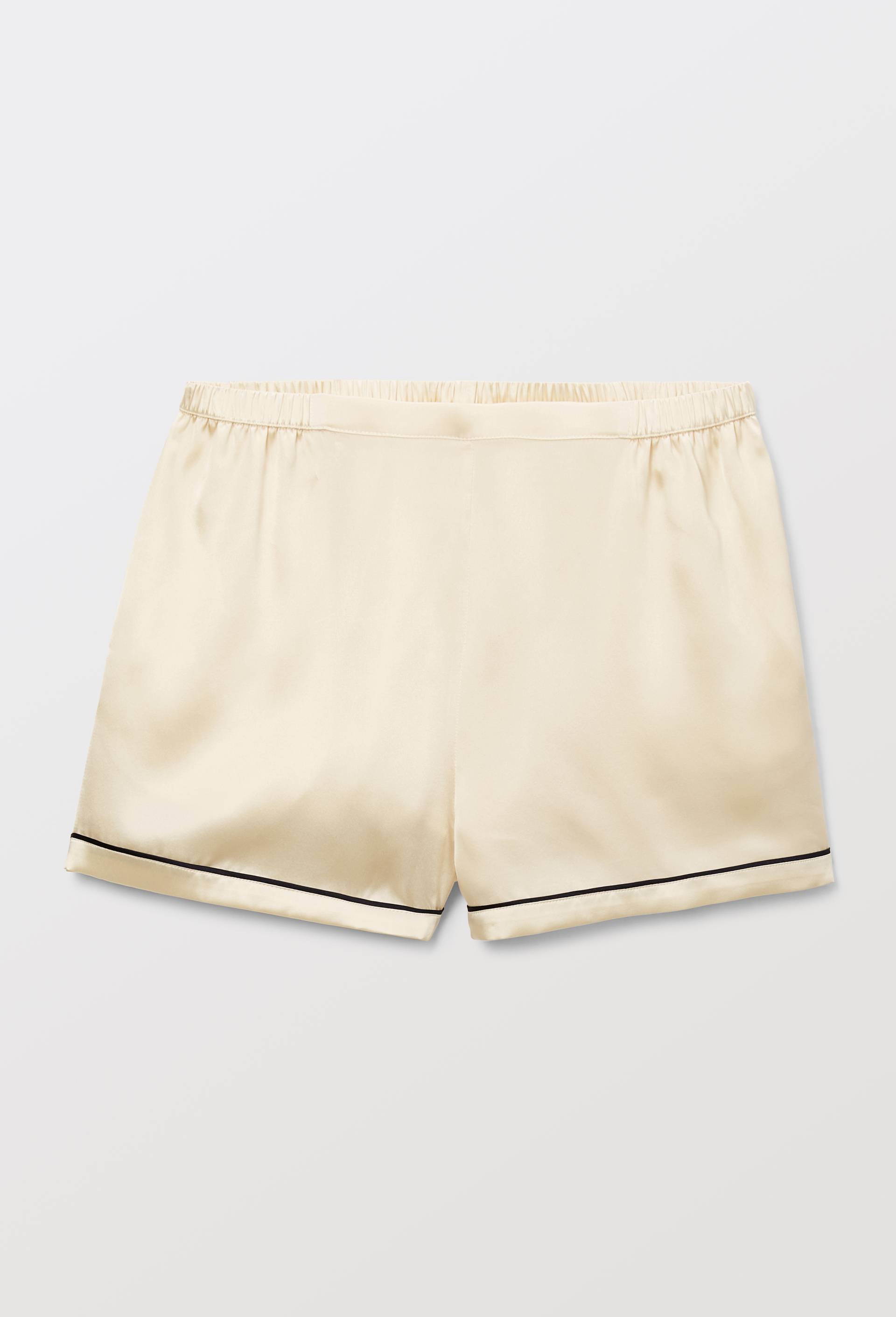 Short uni en soie, Ecru, large image number 2