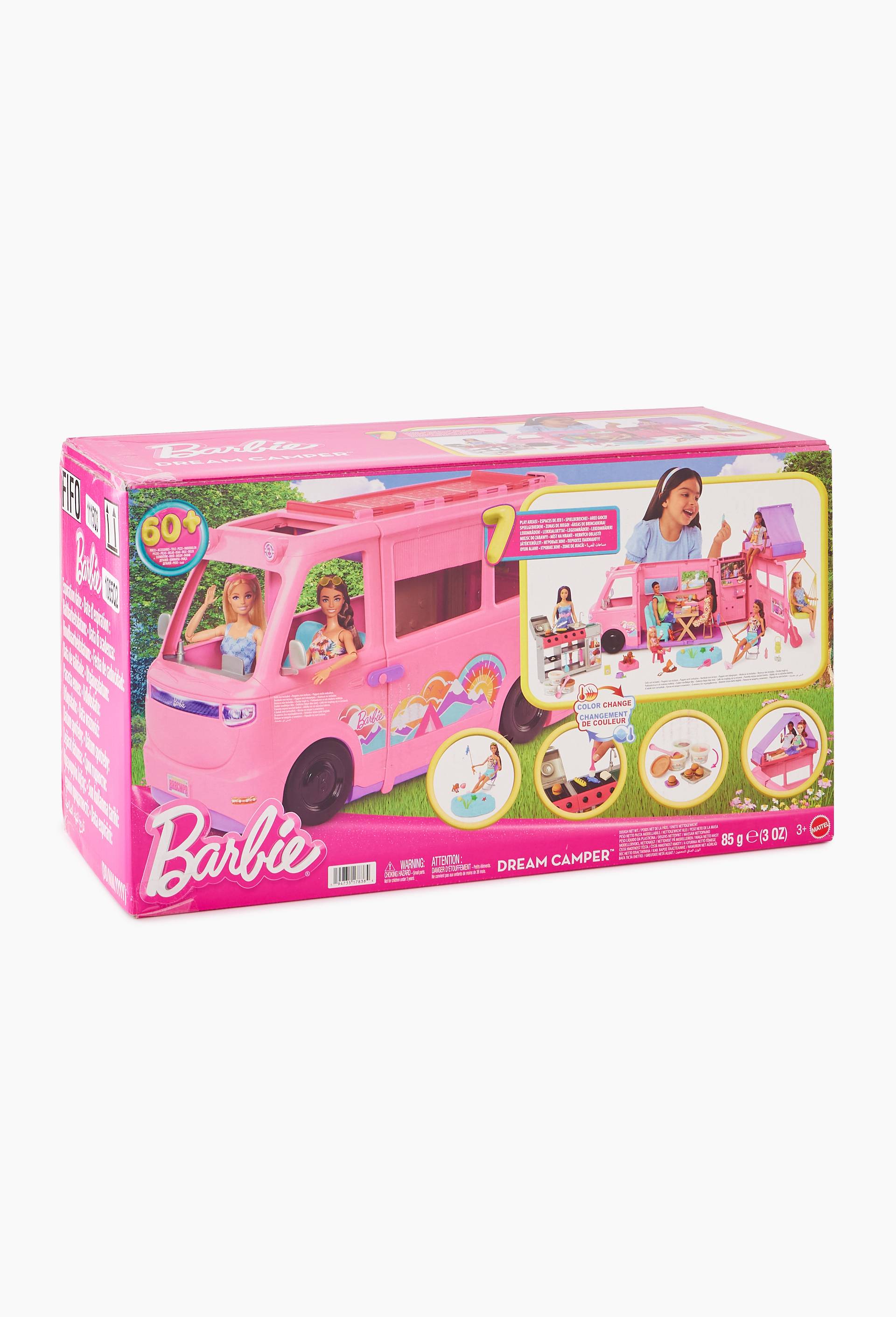 Barbie - V&eacute;hicule transformable et 60 accessoires. - D&egrave;s 3 ans, Multicolore, large image number 0.0