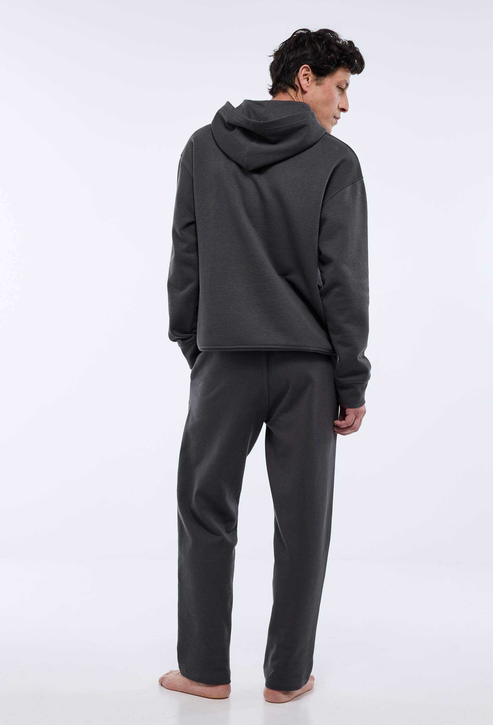 Pantalon molleton en coton BIO GOTS, Gris, large image number 1