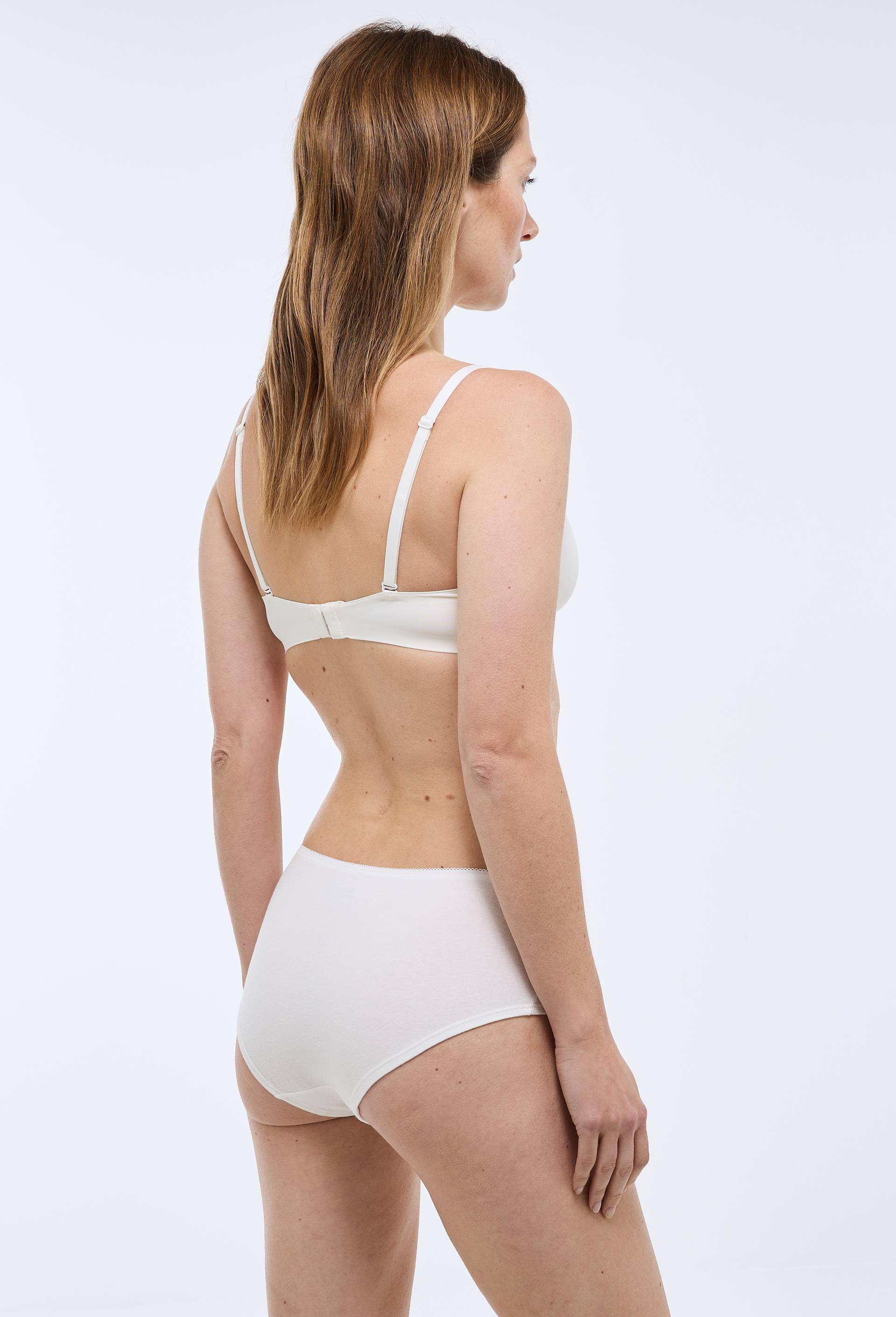 Lot de 3 shorties GARANCE en coton BIO GOTS, Ecru, large image number 2