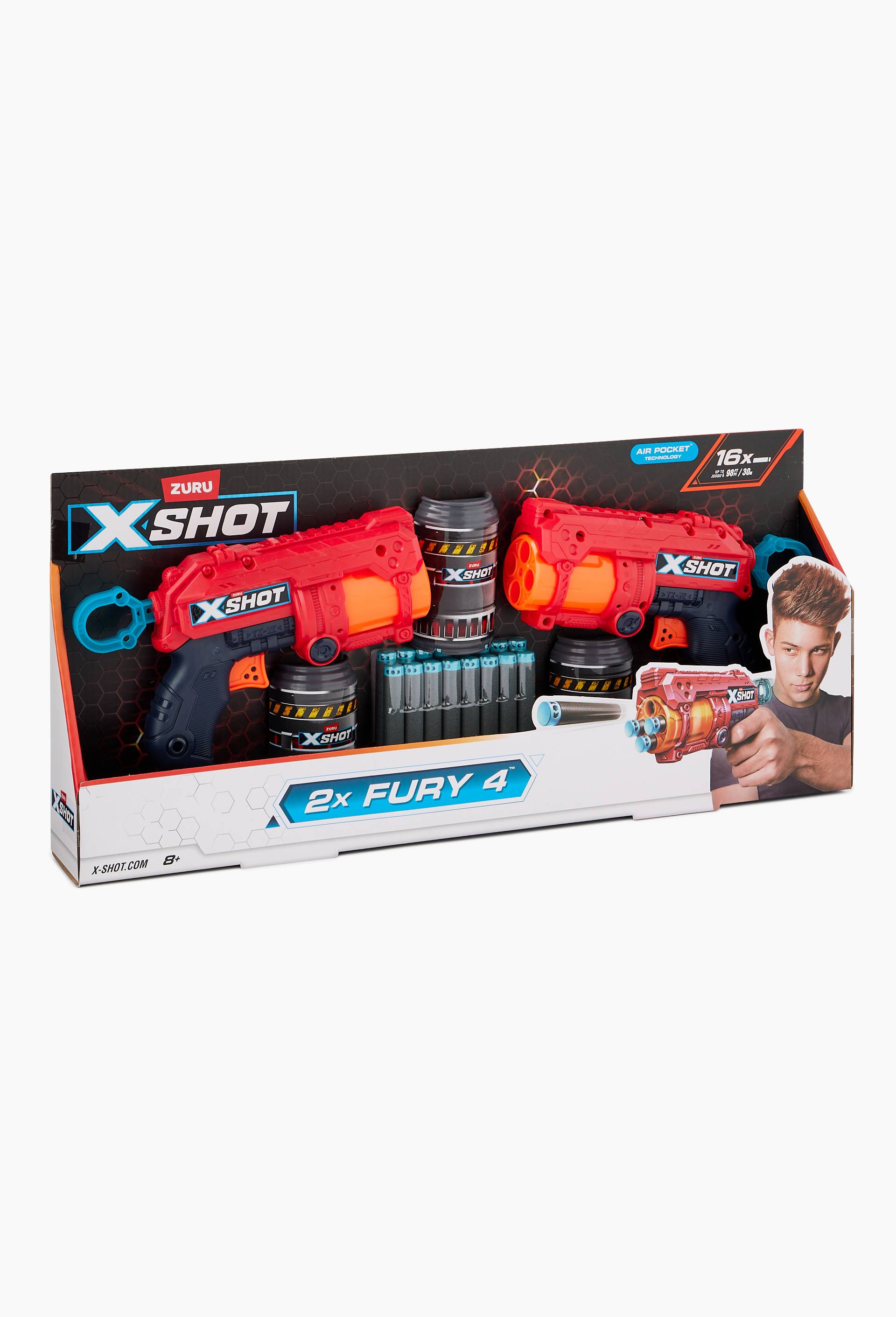 Xshot excel fury 4 blasters air pocket, Multicolore, large image number 1