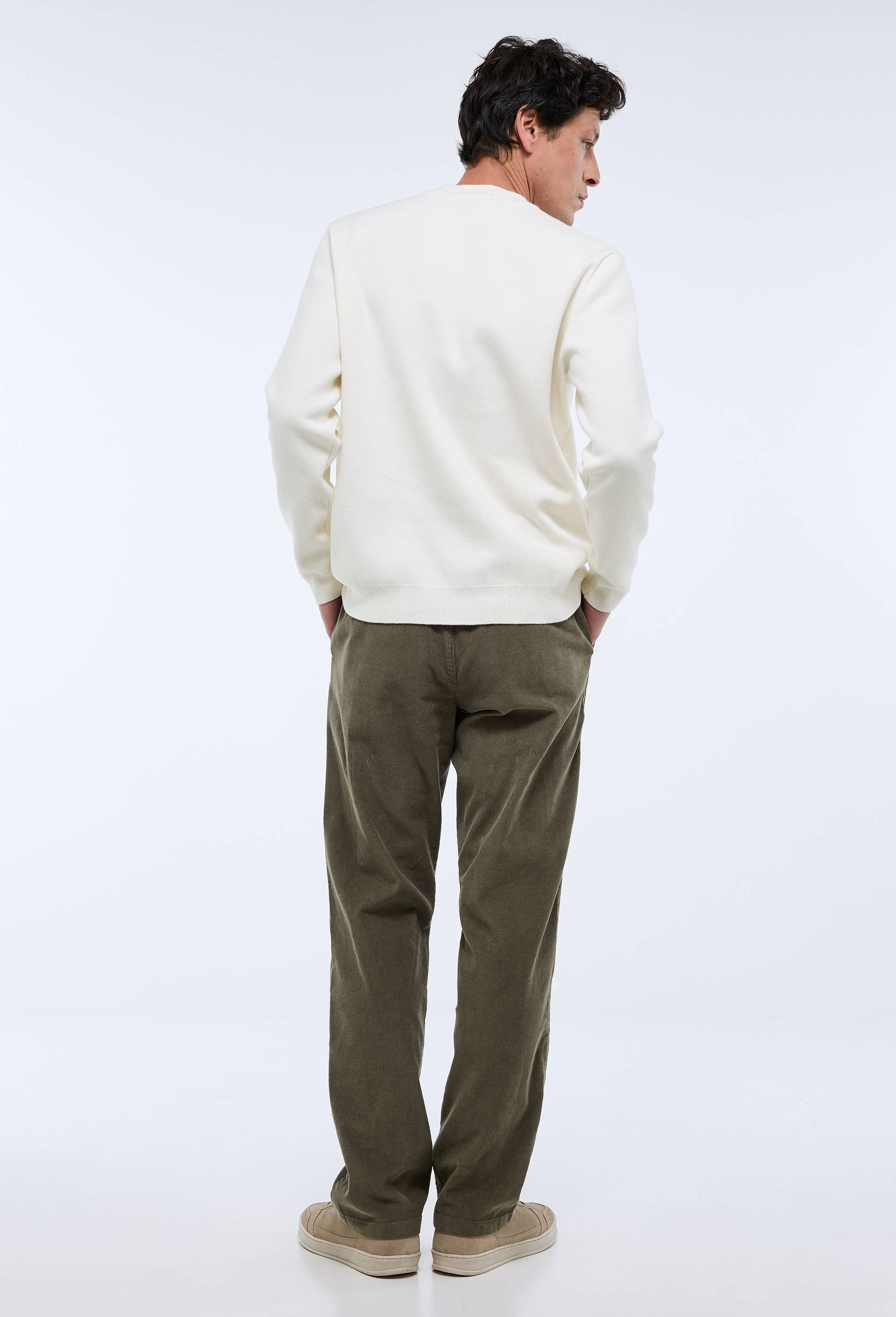 Pantalon velours en coton BIO GOTS, Vert clair, large image number 1